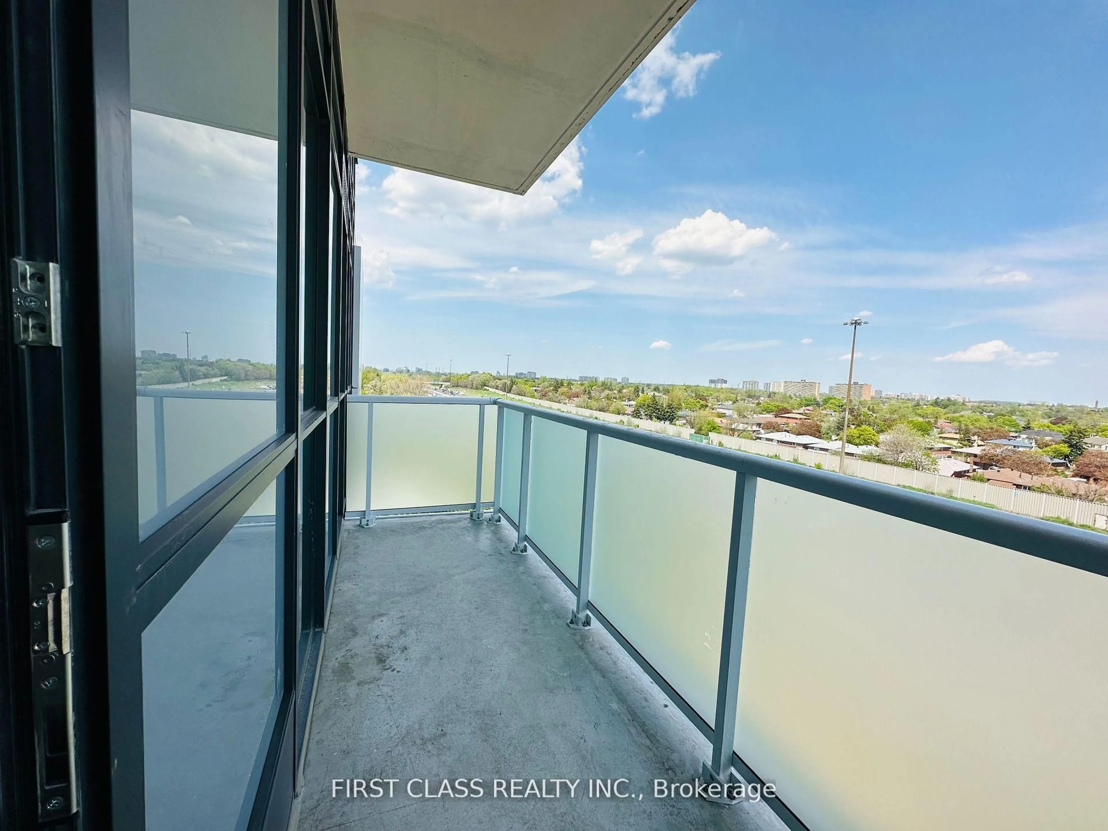 Balcony in the apartment, water/lake/river/ocean view for 188 Fairview Mall Dr #815, Toronto Ontario M2J 0H7