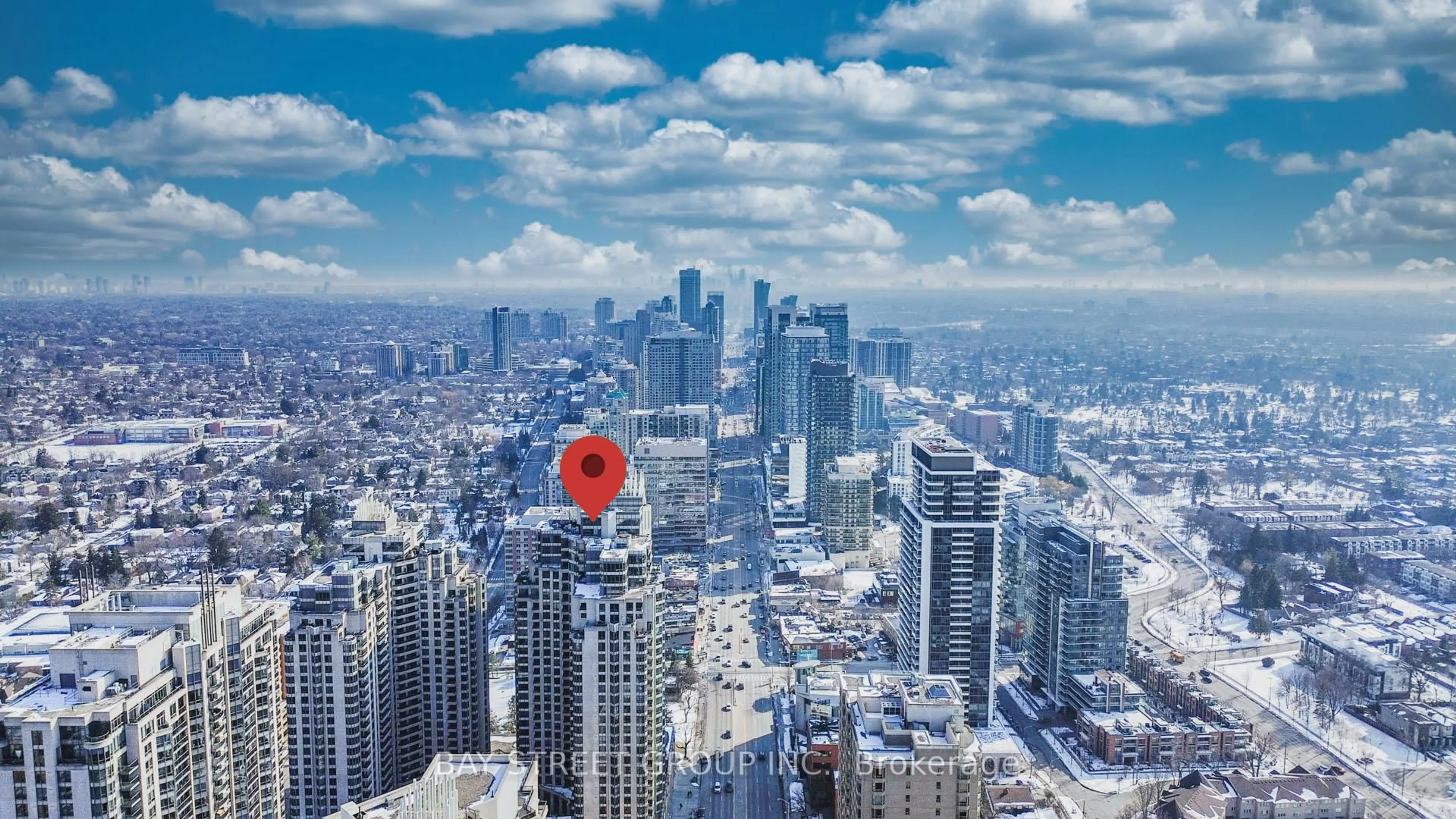 Picture of a map for 500 Doris Ave #1723, Toronto Ontario M2N 0C1