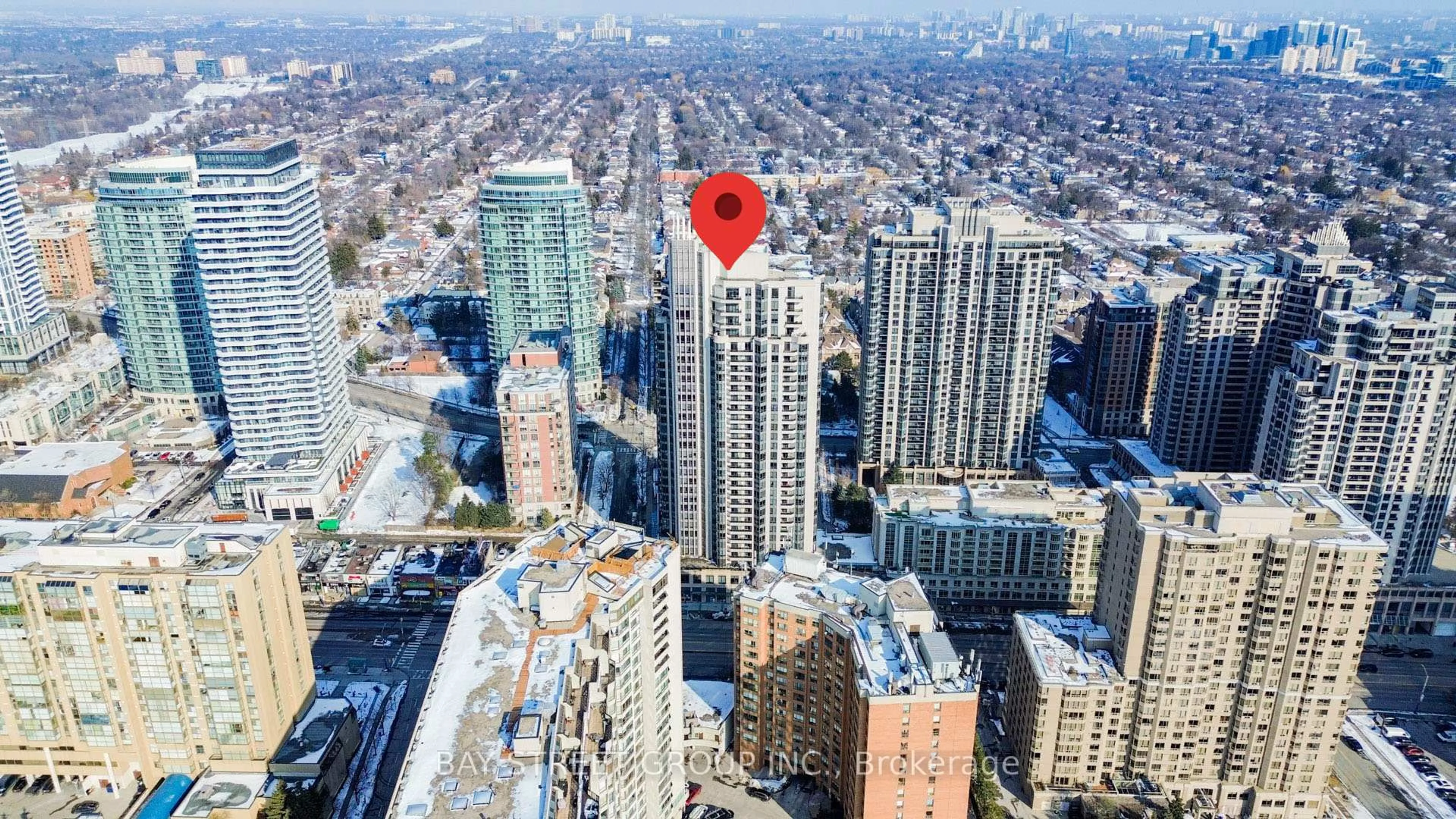 Picture of a map for 500 Doris Ave #1723, Toronto Ontario M2N 0C1