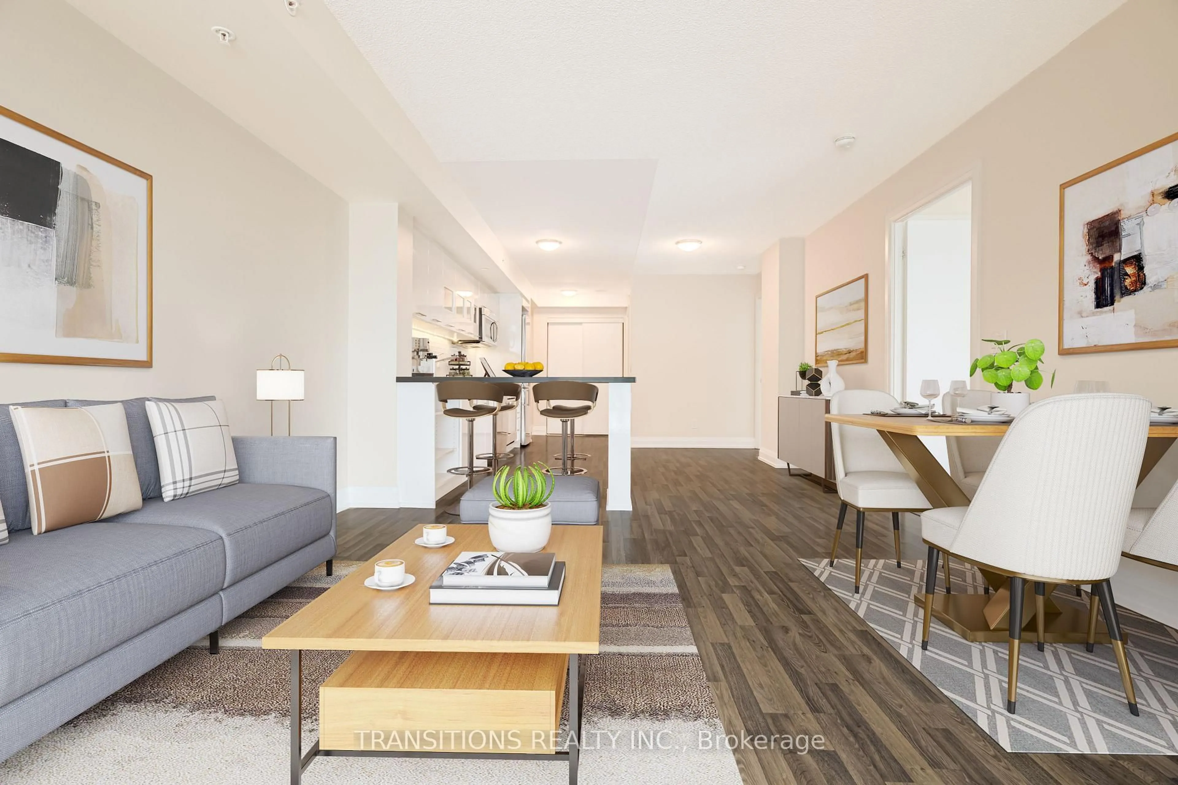 Living room with furniture, unknown for 565 Wilson Ave #W909, Toronto Ontario M3H 0C6