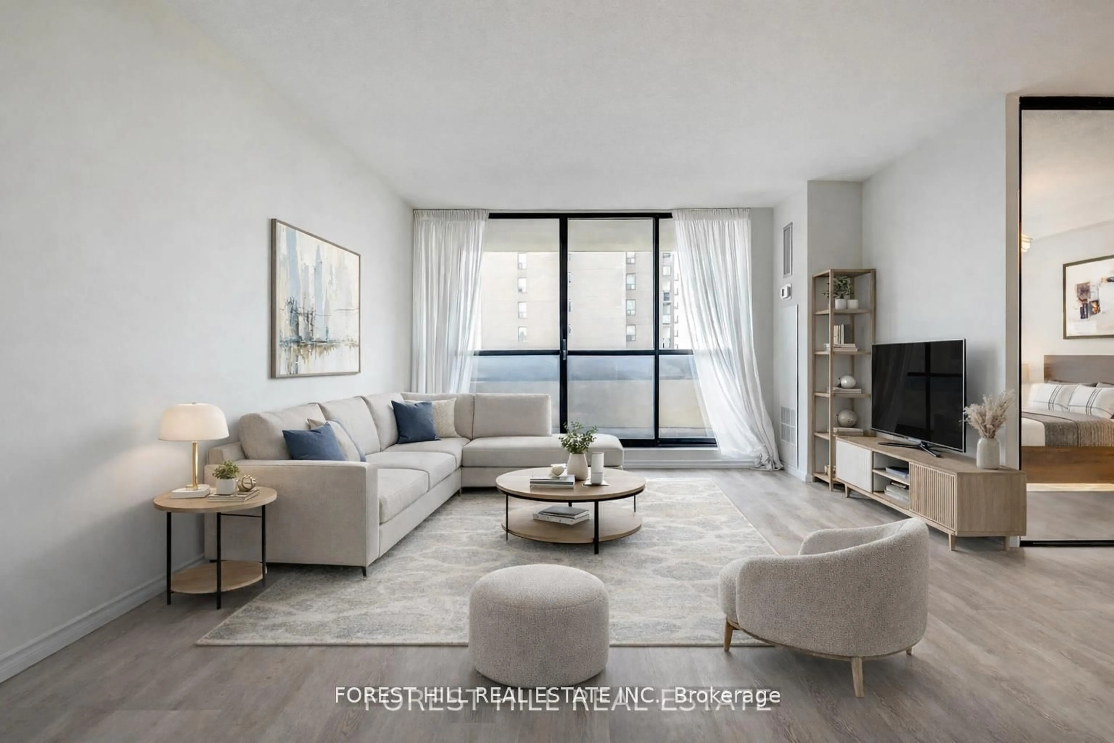 Living room with furniture, unknown for 100 Canyon Ave #606, Toronto Ontario M3H 5T9