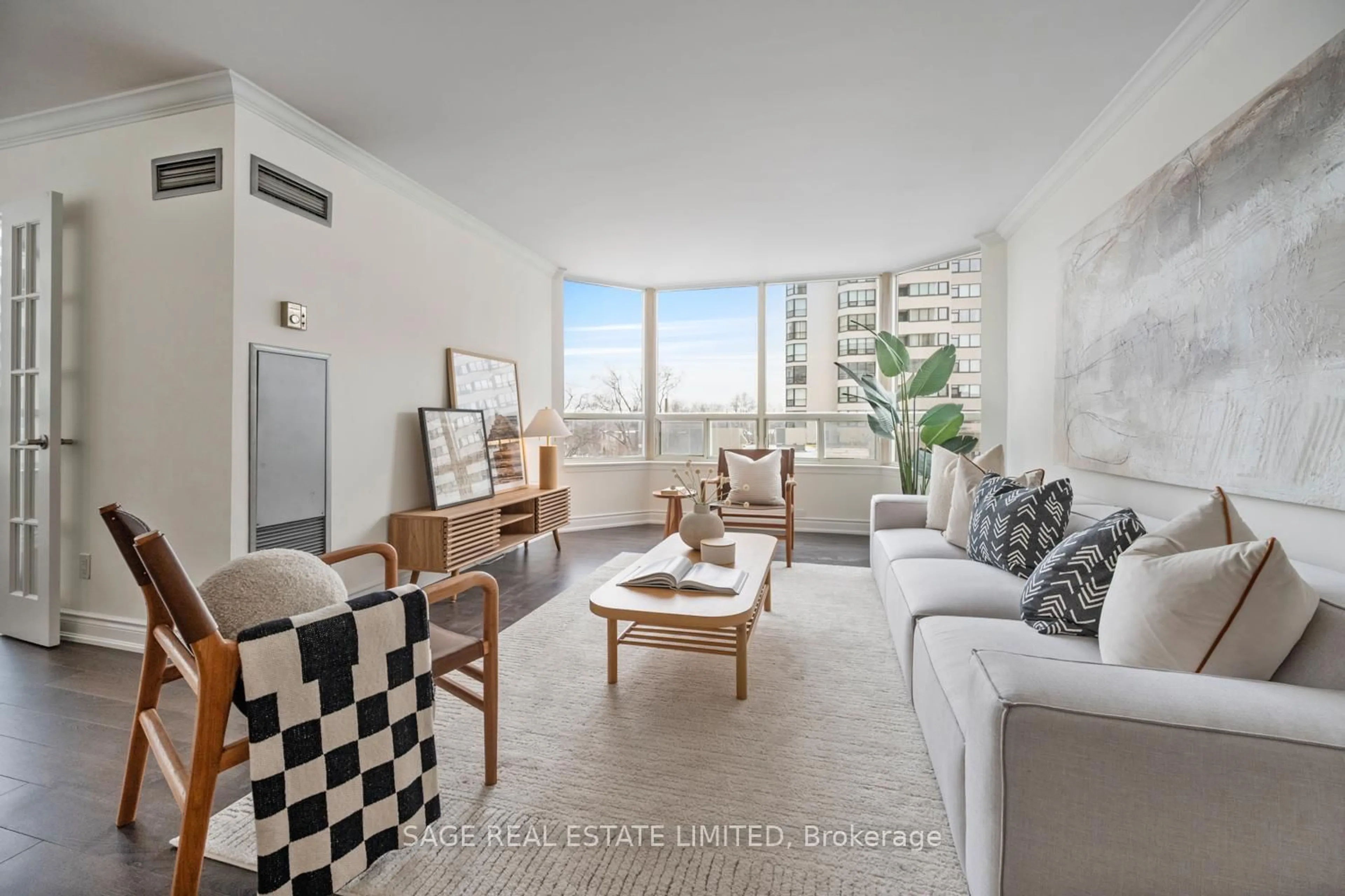 Living room with furniture, unknown for 30 Greenfield Ave #304, Toronto Ontario M2N 6N3