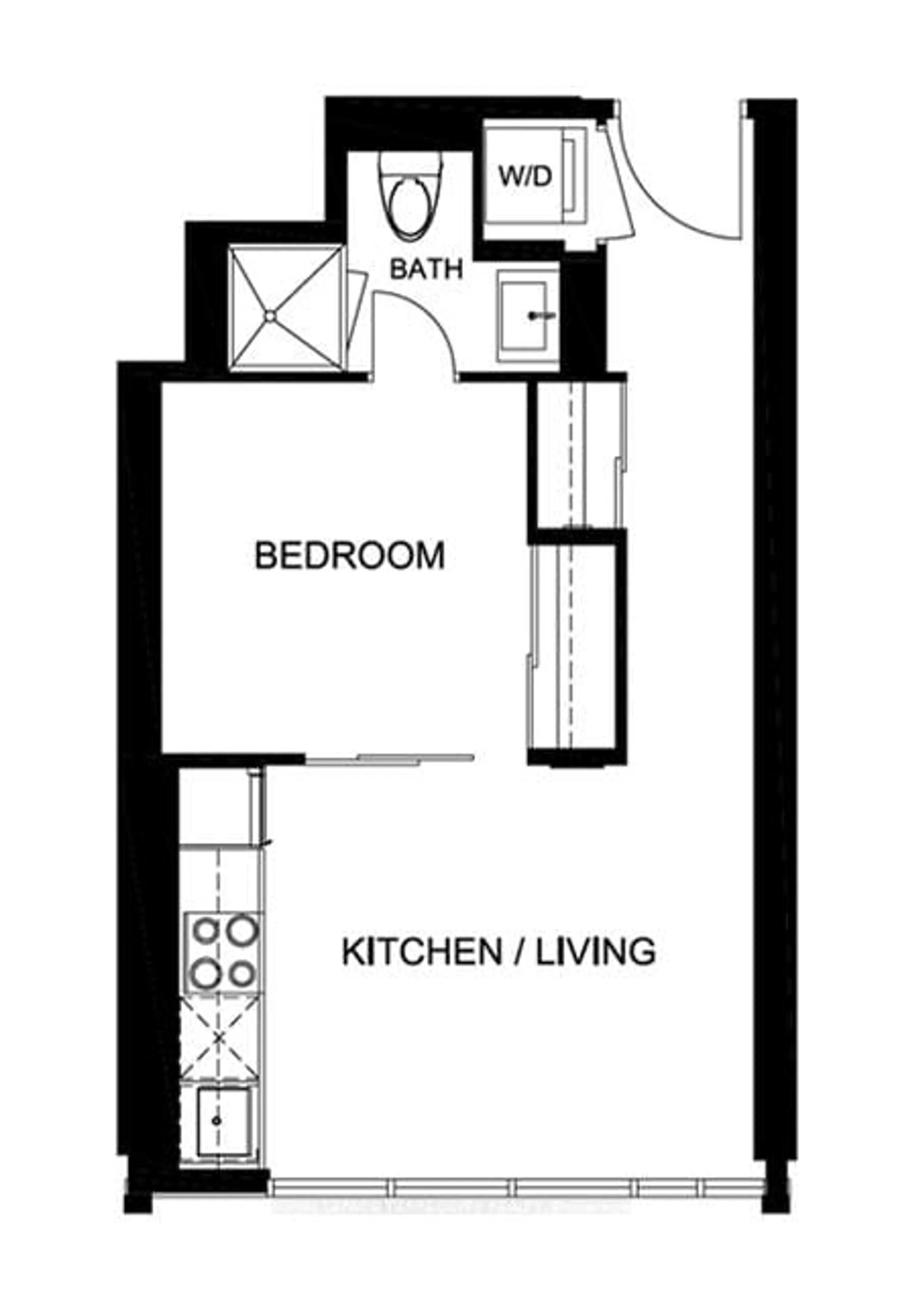Floor plan for 188 Cumberland St #709, Toronto Ontario M5R 0B6