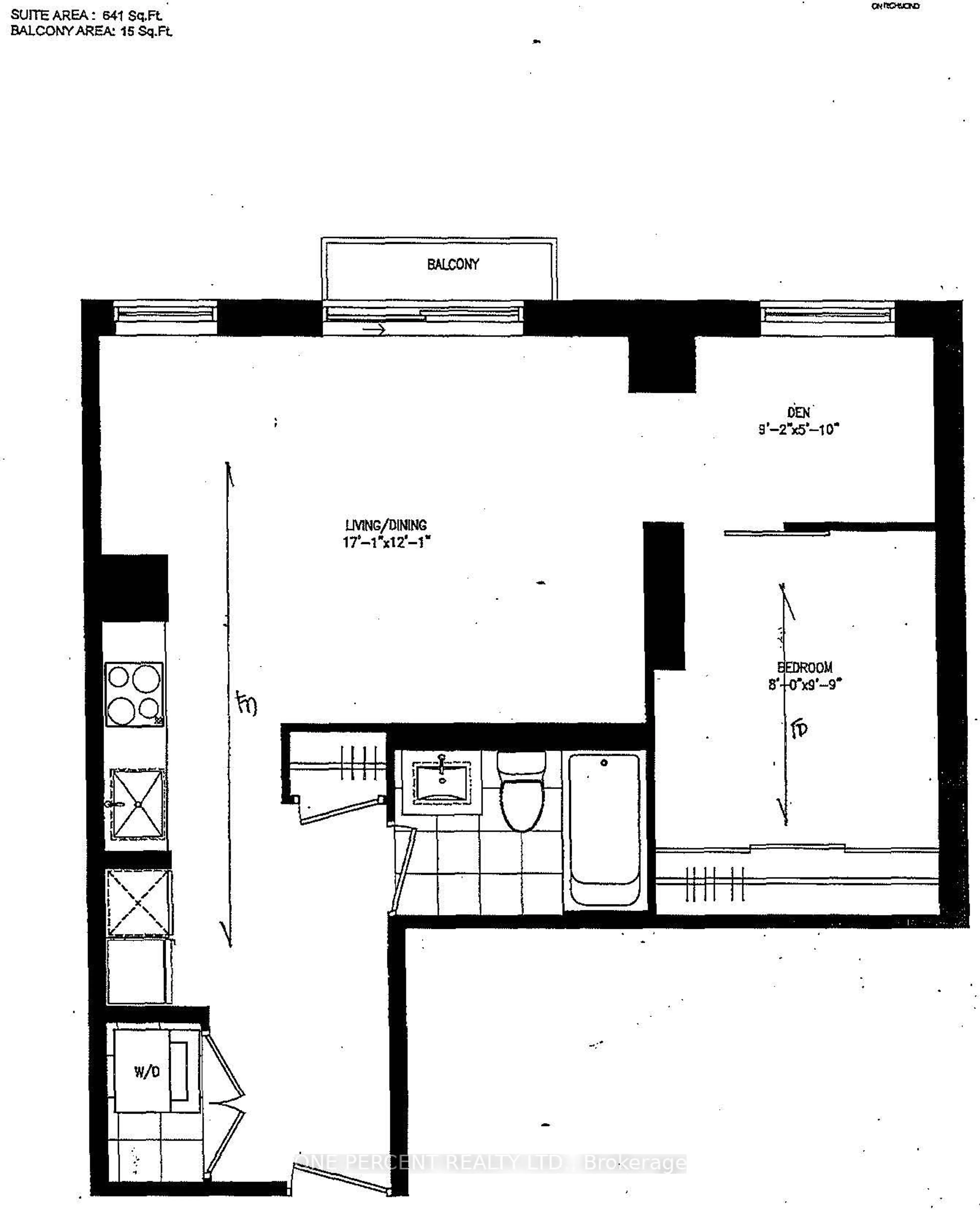 Floor plan for 30 Nelson St #426, Toronto Ontario M5V 0H5