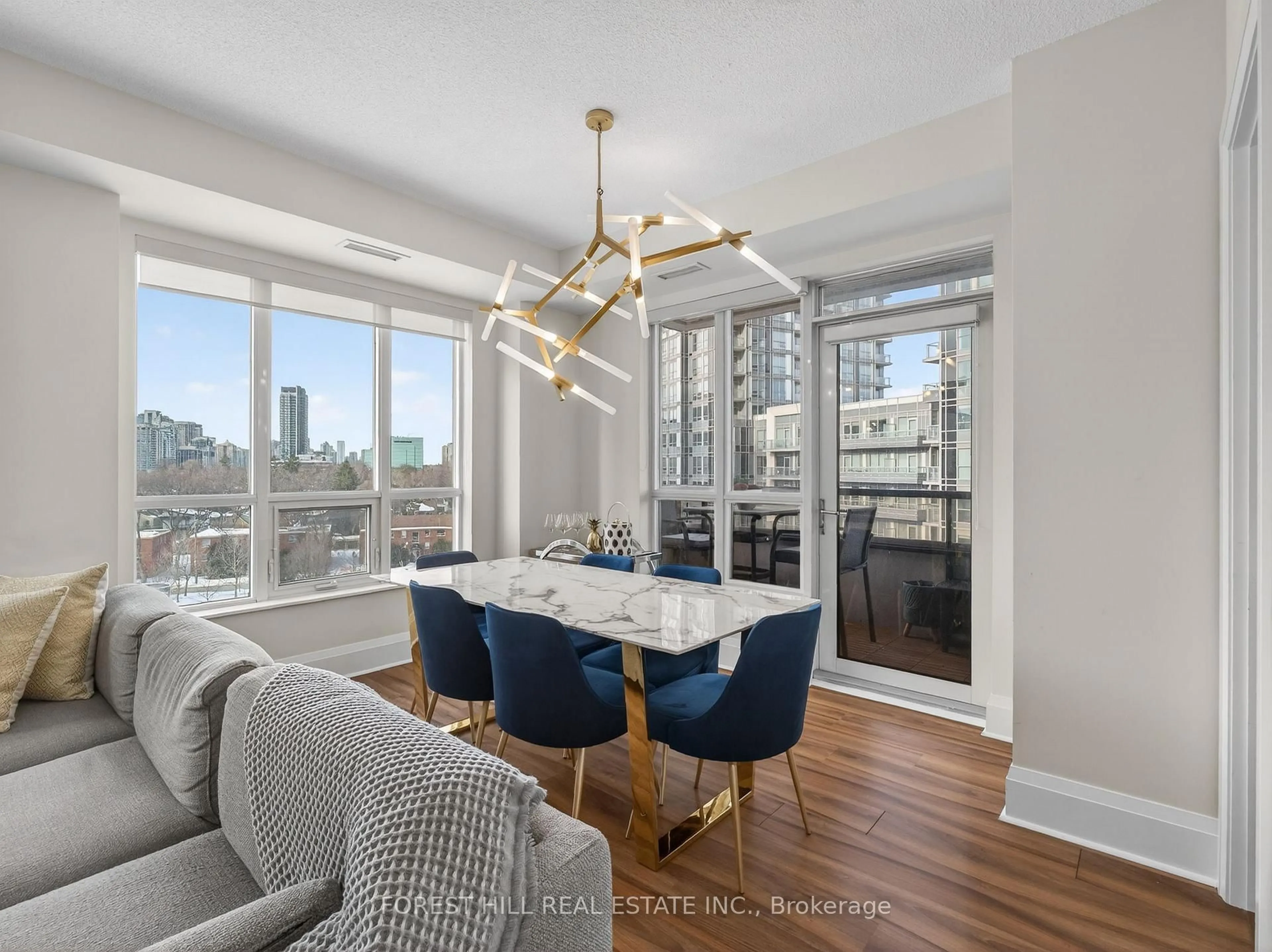 Dining room, wood/laminate floor for 100 Harrison Garden Blvd #619, Toronto Ontario M2N 0C2