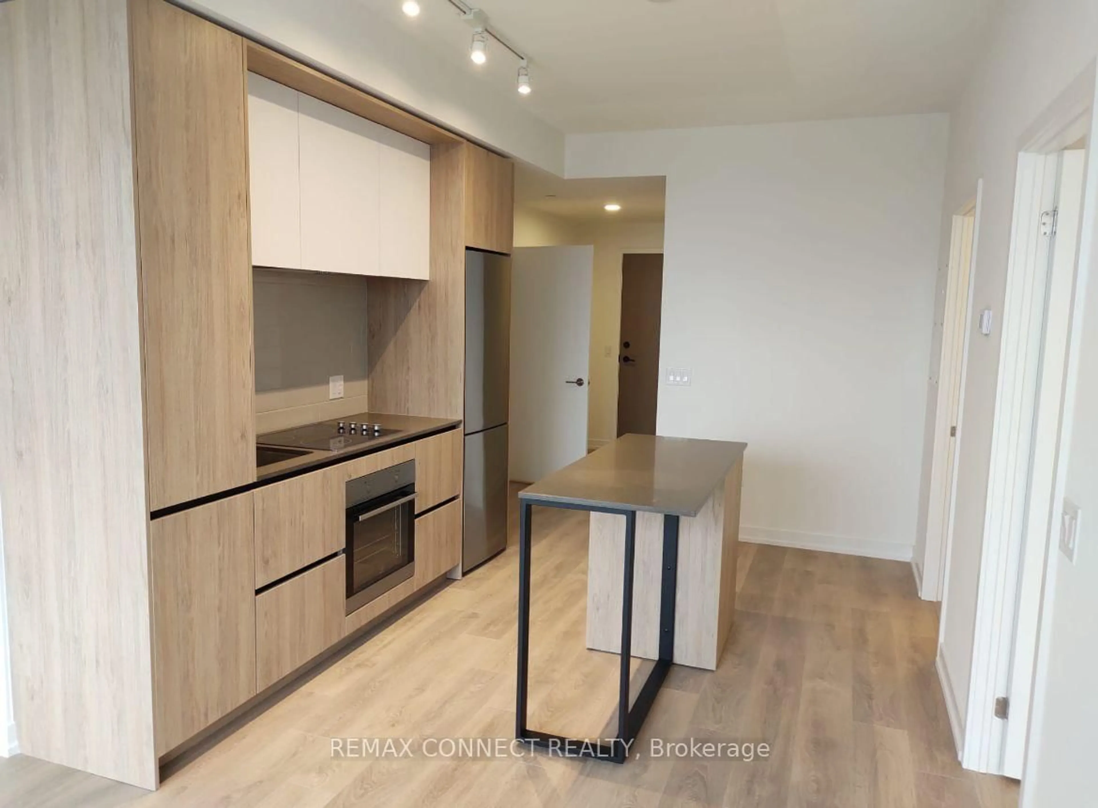 Standard kitchen, wood/laminate floor for 225 Sumach St #2301, Toronto Ontario M5A 0P8