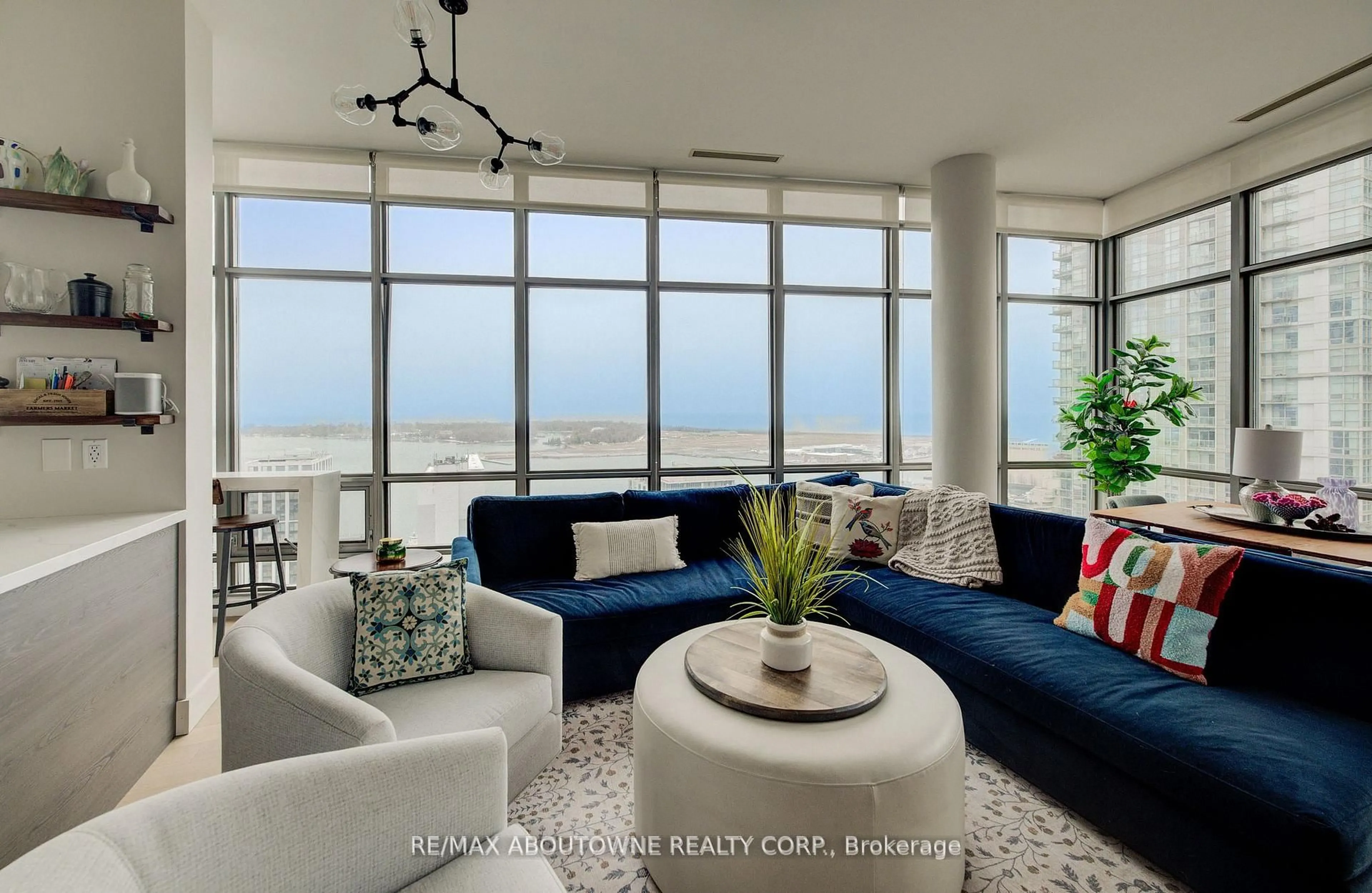 Living room with furniture, unknown for 3 Navy Wharf Crt #Ph02, Toronto Ontario M5V 3V1