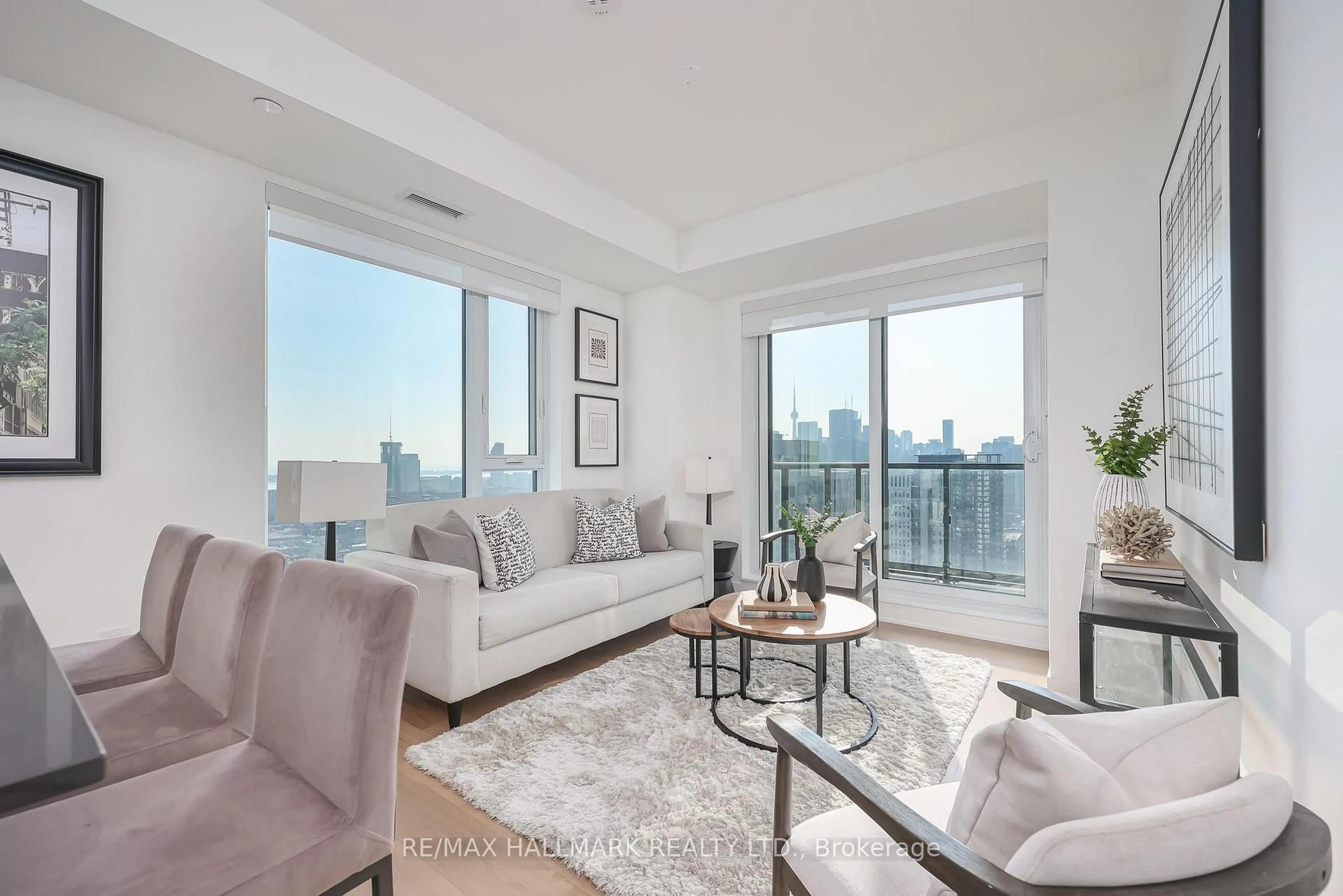 Living room with furniture, unknown for 130 River St #2703, Toronto Ontario M5A 0R8