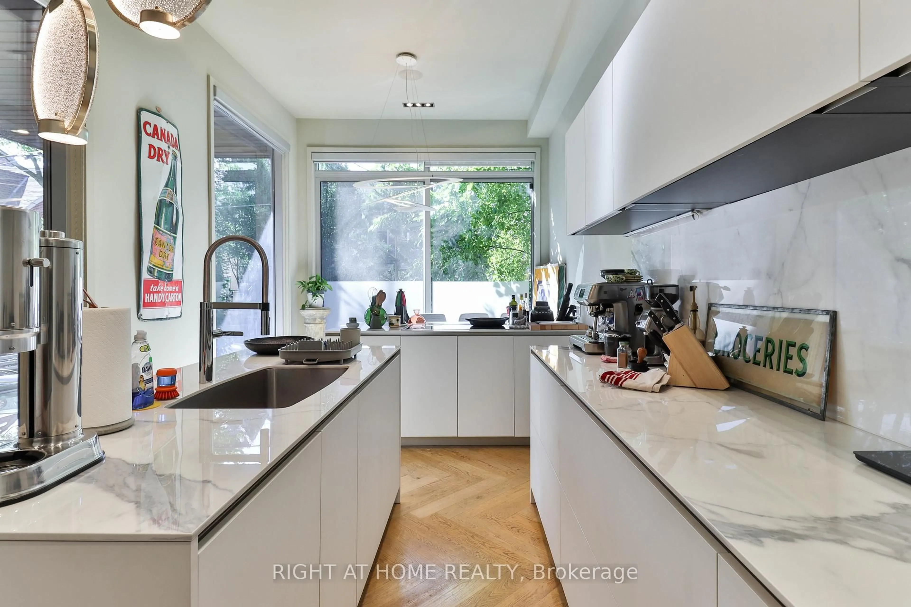 Contemporary kitchen, ceramic/tile floor for 18 Mitchell Ave, Toronto Ontario M6J 1B9