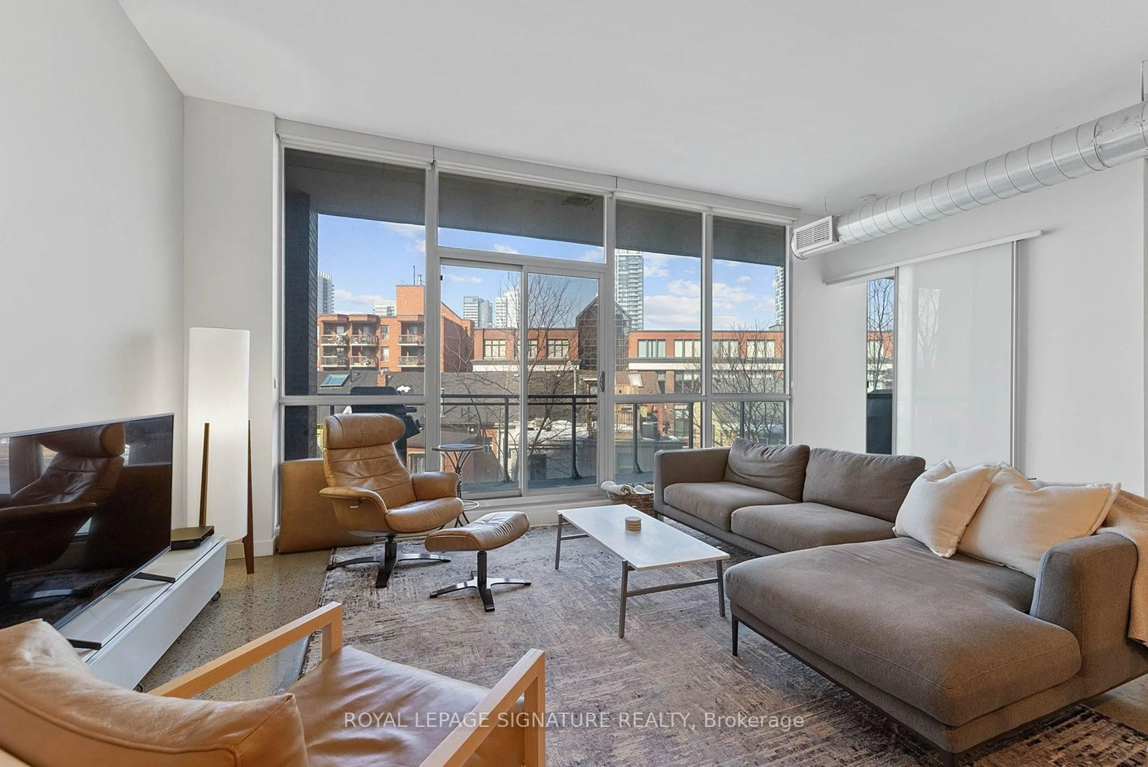 Living room with furniture, unknown for 510 King St #319, Toronto Ontario M5A 1M1