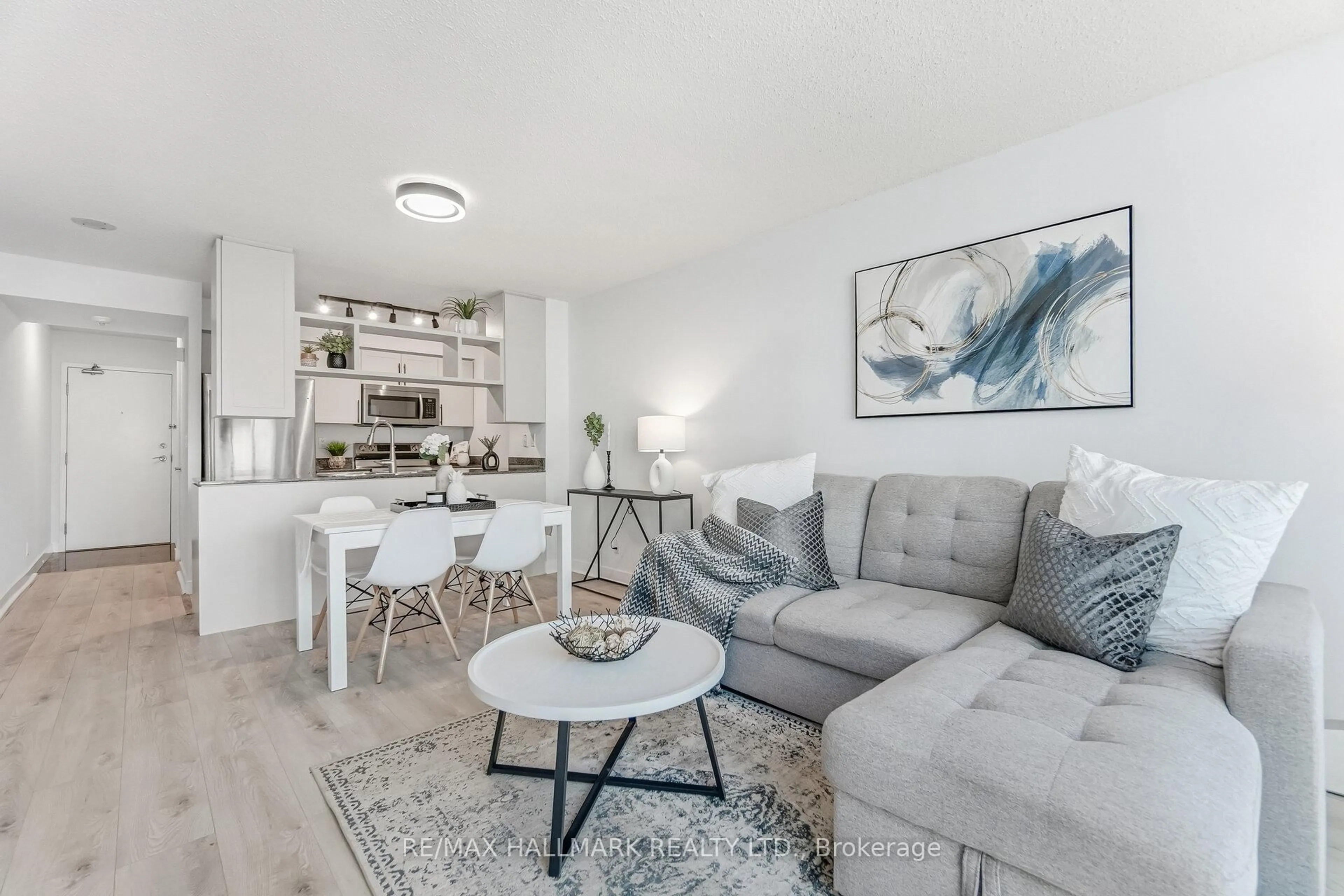 Living room with furniture, unknown for 397 Front St #708, Toronto Ontario M5V 3S1