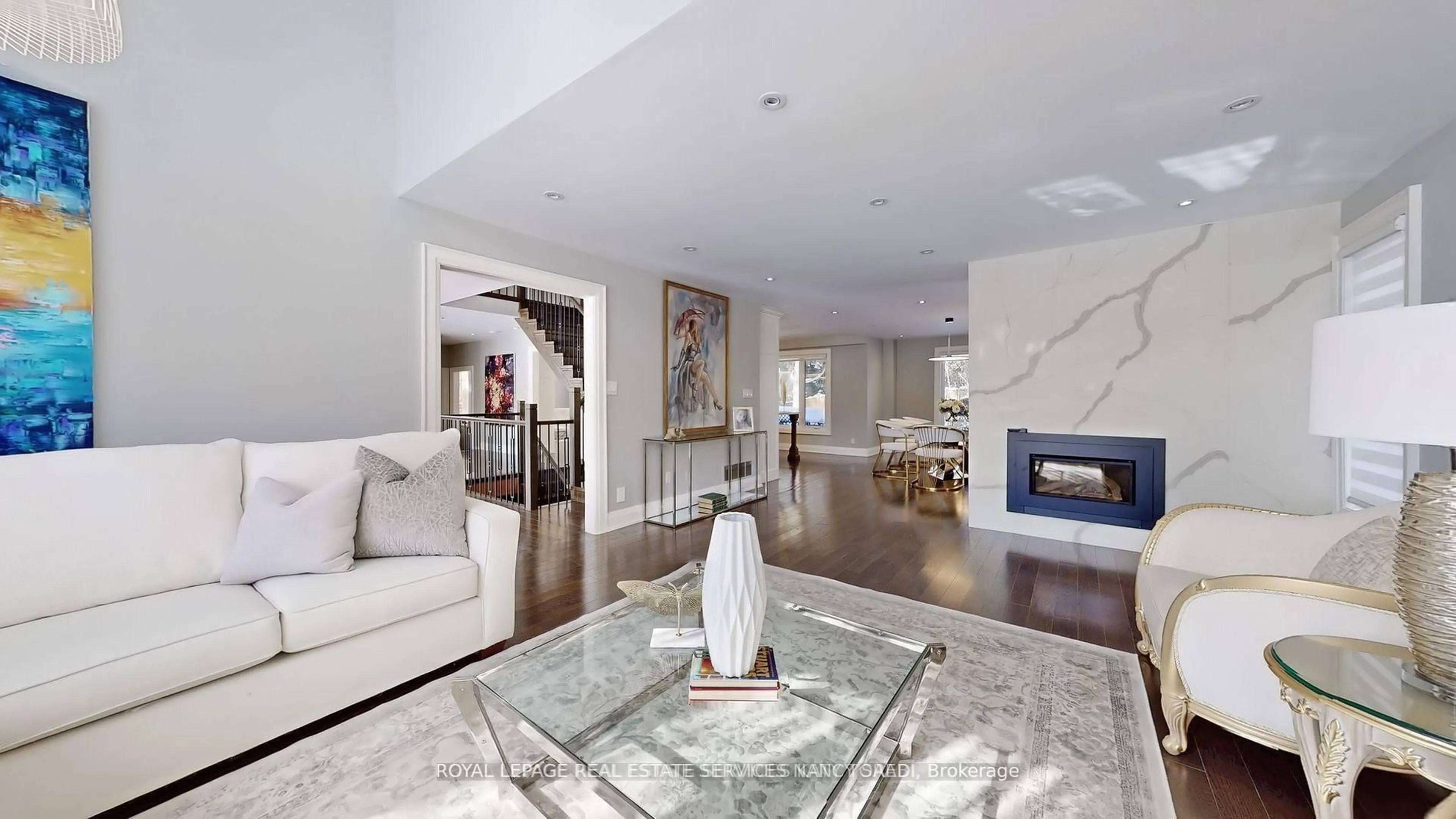 Living room with furniture, unknown for 136 Denlow Blvd, Toronto Ontario M3B 3J2