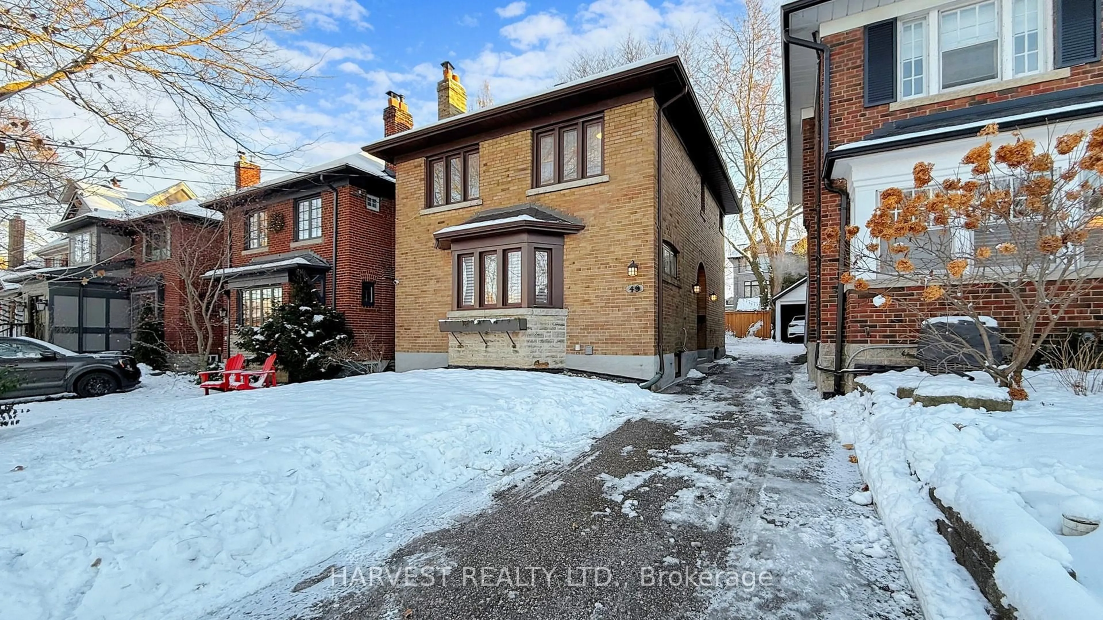 Home with brick exterior material, street for 49 Chudleigh Ave, Toronto Ontario M4R 1T4