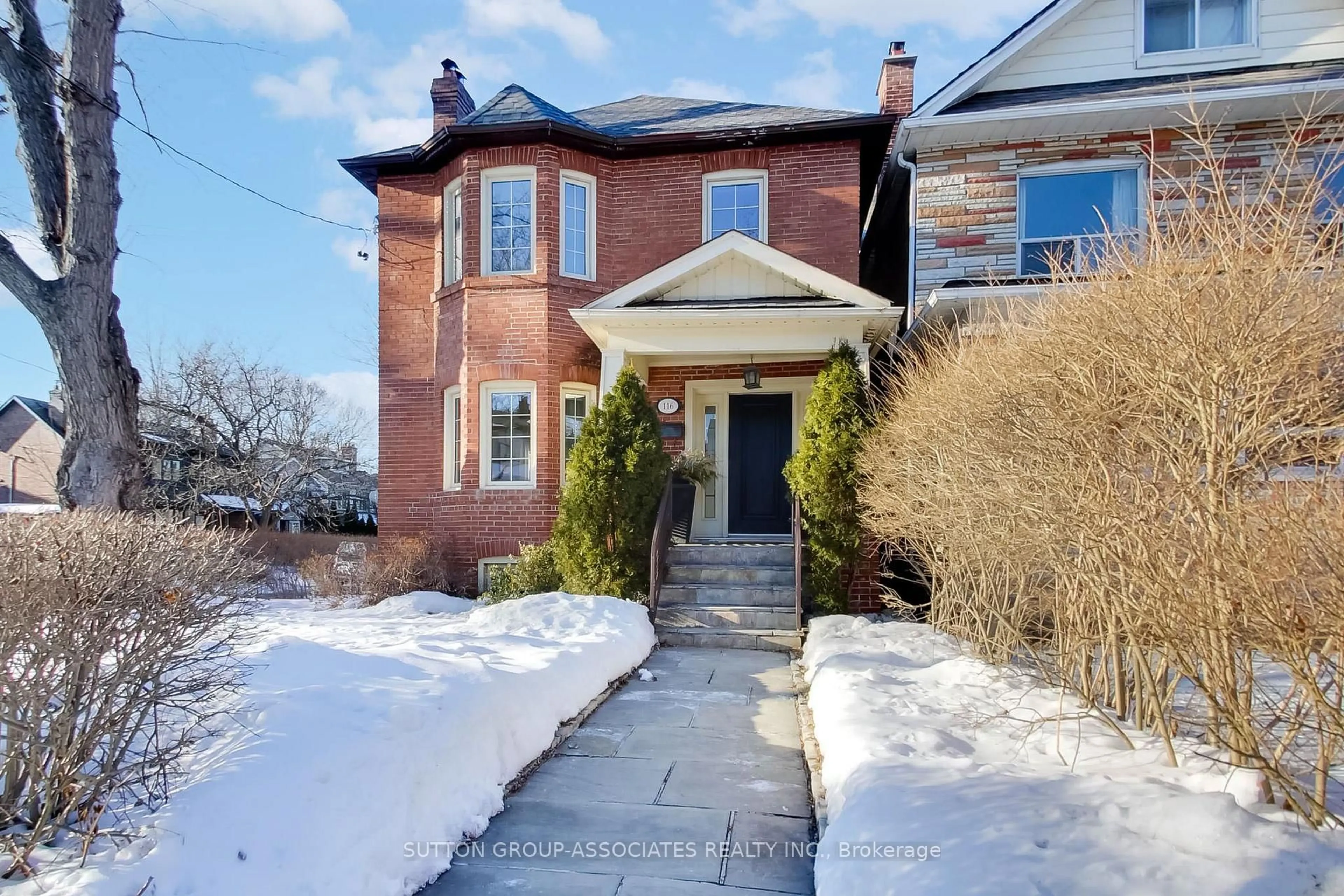 Home with brick exterior material, street for 116 Maplewood Ave, Toronto Ontario M6C 1J5