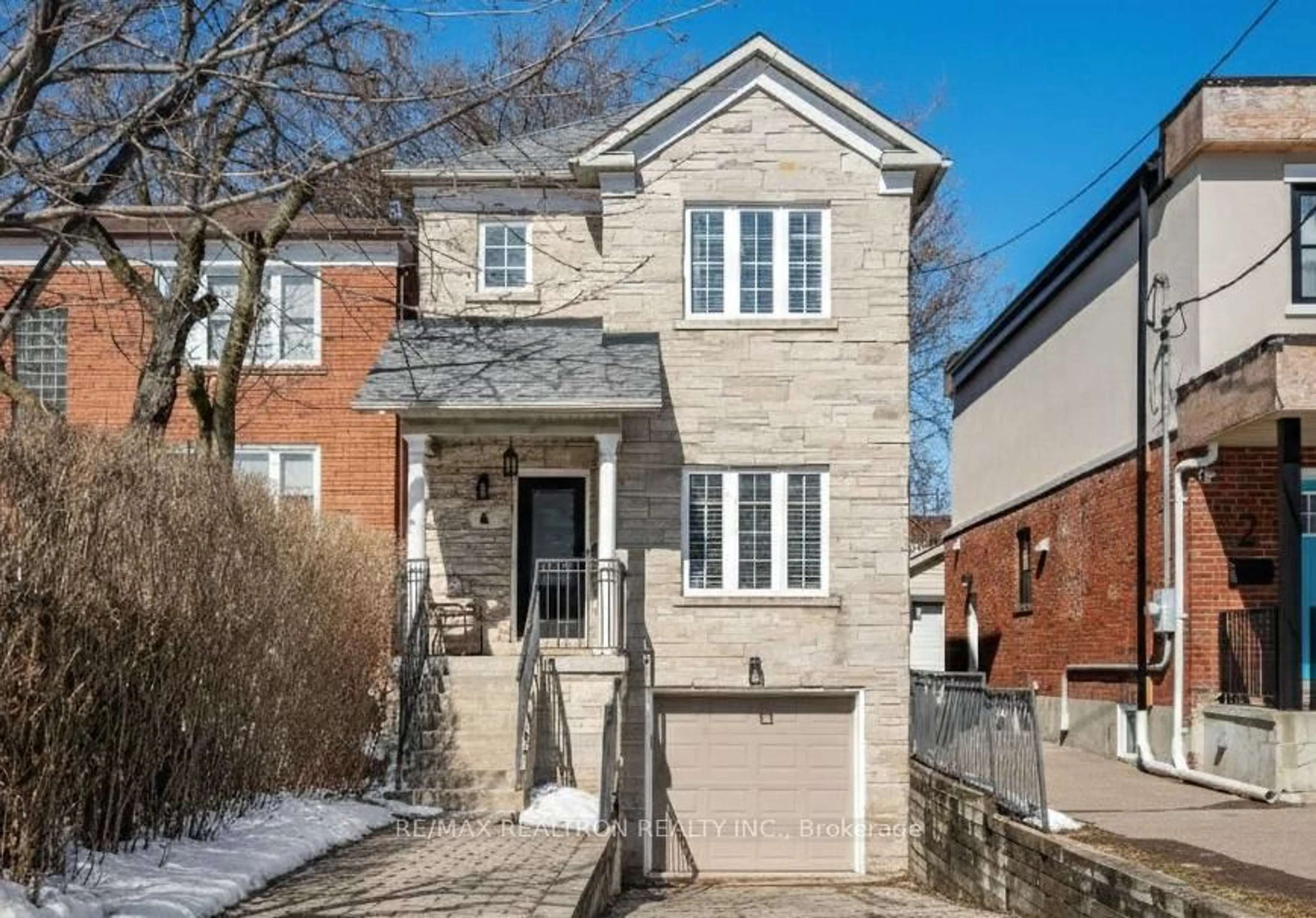 Home with brick exterior material, street for 4 Coates Ave, Toronto Ontario M6C 1K7