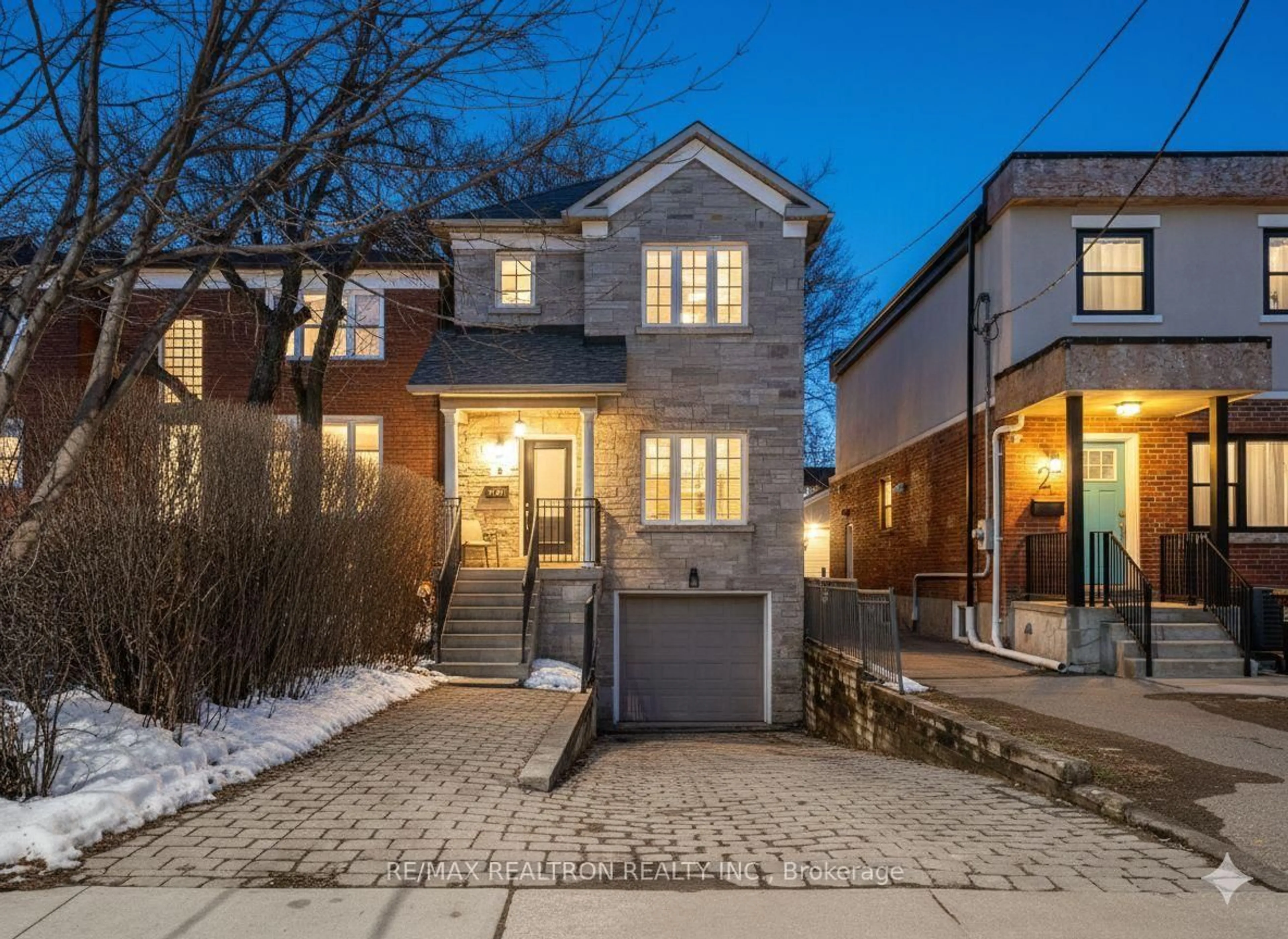 Home with brick exterior material, street for 4 Coates Ave, Toronto Ontario M6C 1K7