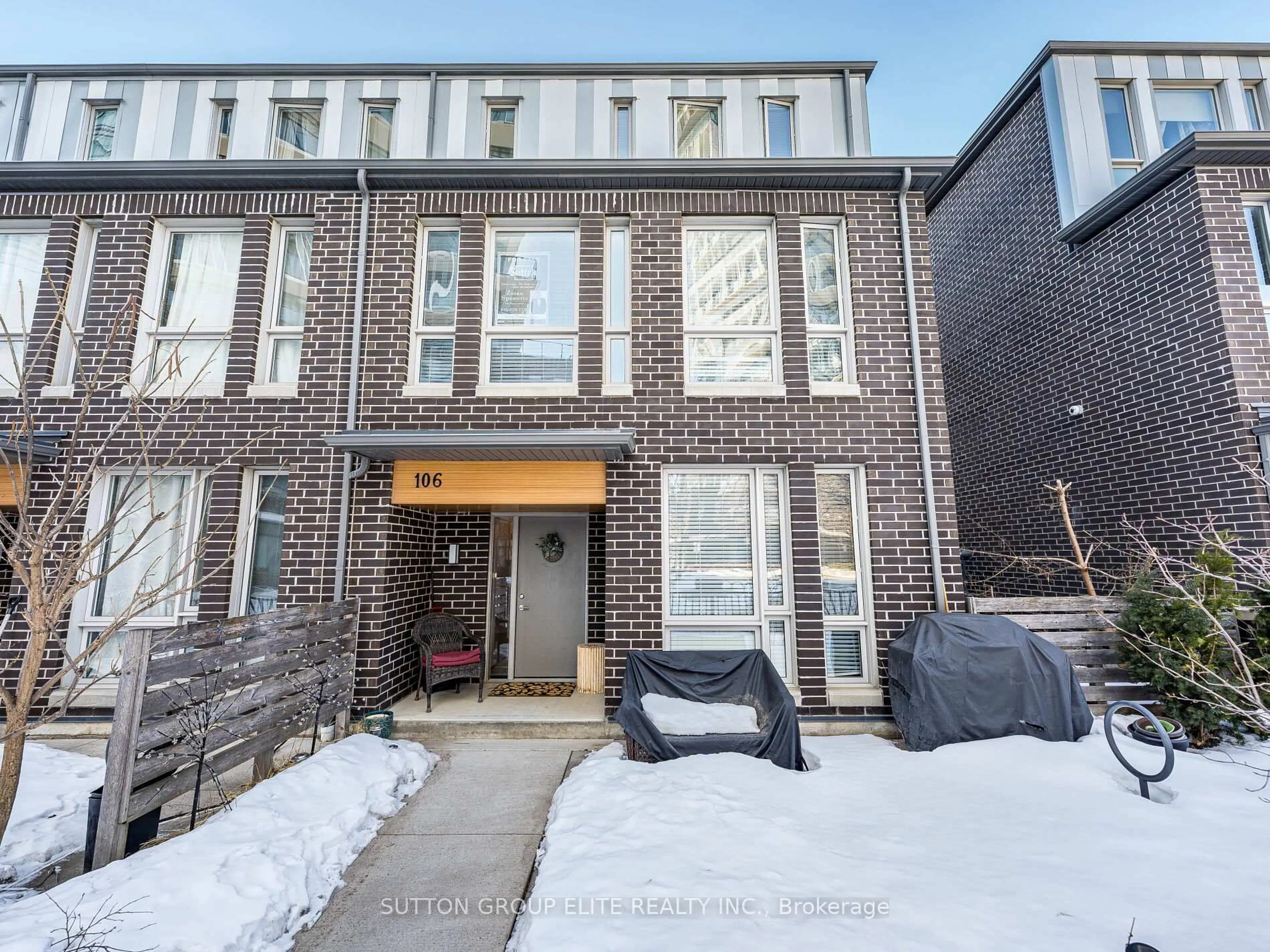 Home with brick exterior material, street for 128 Fairview Mall Dr #106, Toronto Ontario M2J 0E8