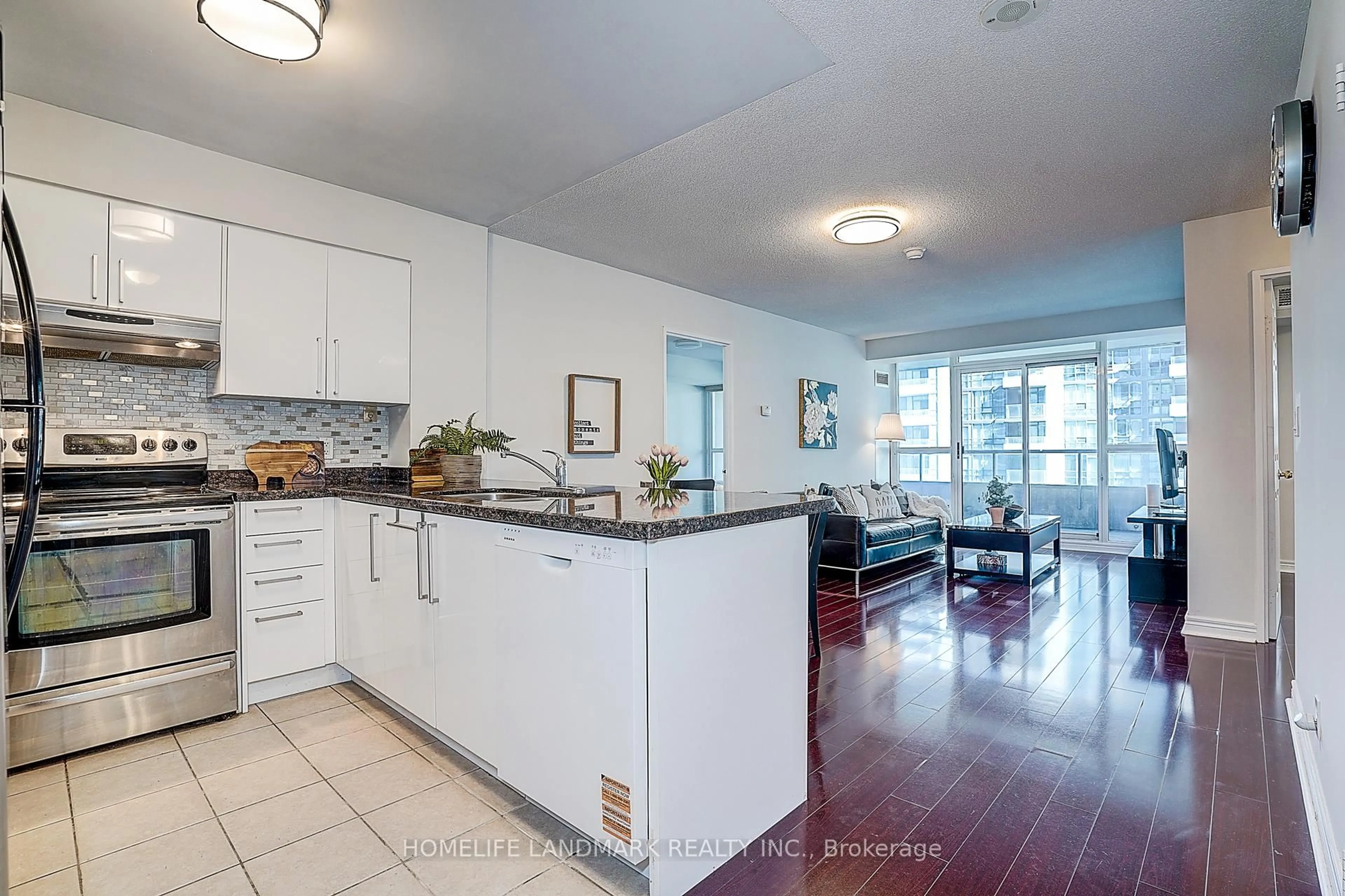 Open concept kitchen, unknown for 23 Hollywood Ave #1107, Toronto Ontario M2N 7L8