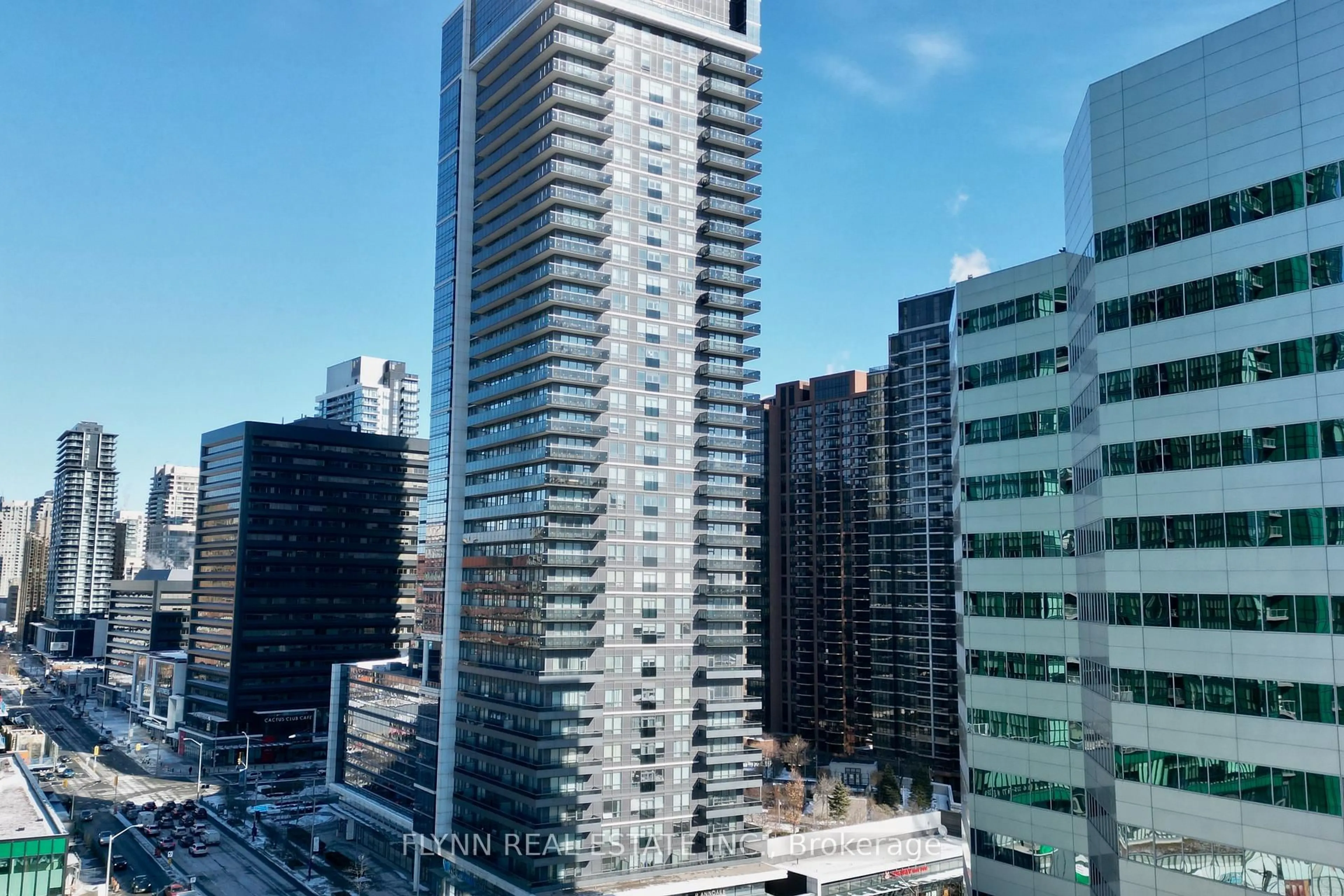 A pic from outside/outdoor area/front of a property/back of a property/a pic from drone, city buildings view from balcony for 2 Anndale Dr #3210, Toronto Ontario M2N 0G5