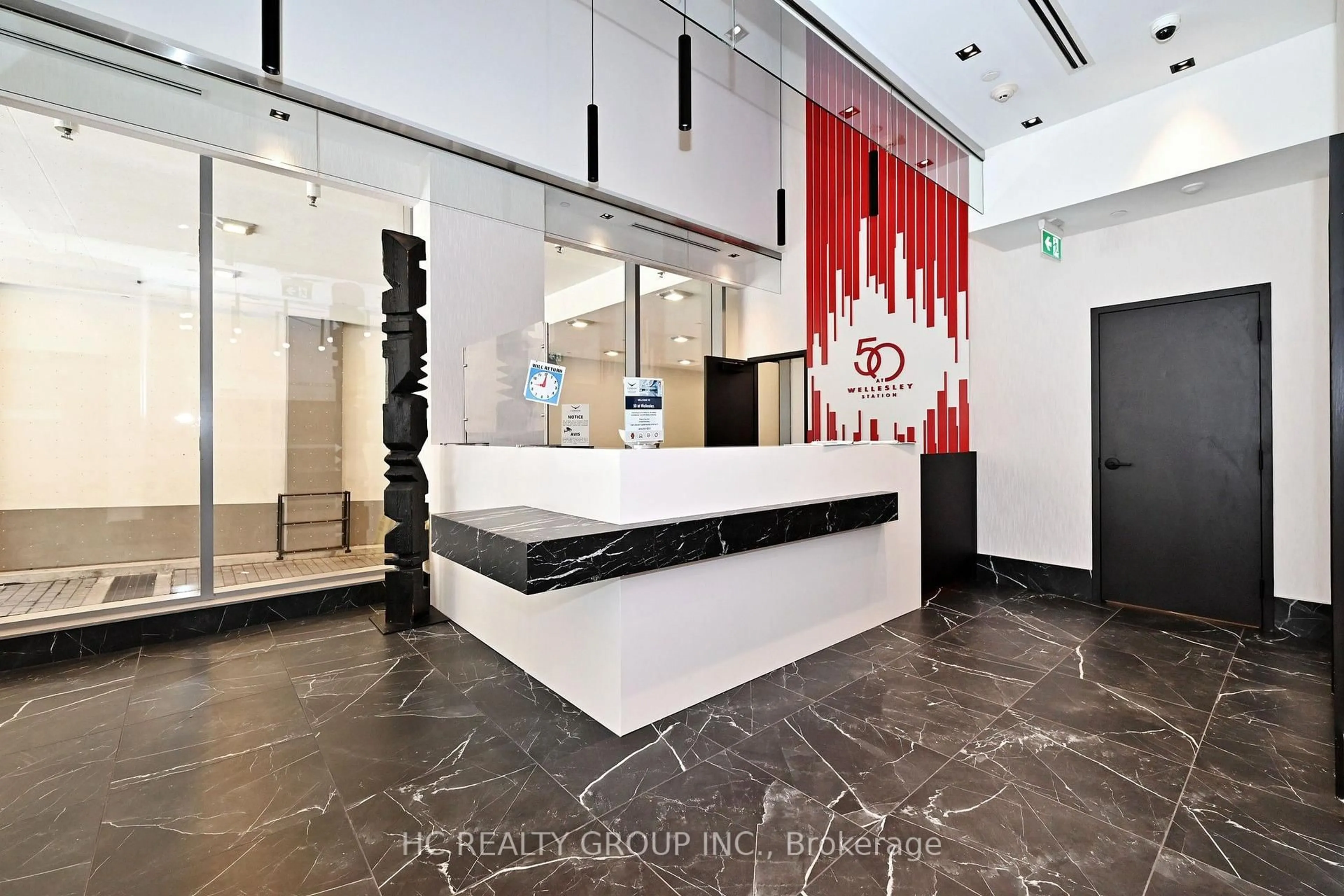 Lobby for 50 Wellesley St #1907, Toronto Ontario M4Y 0C8