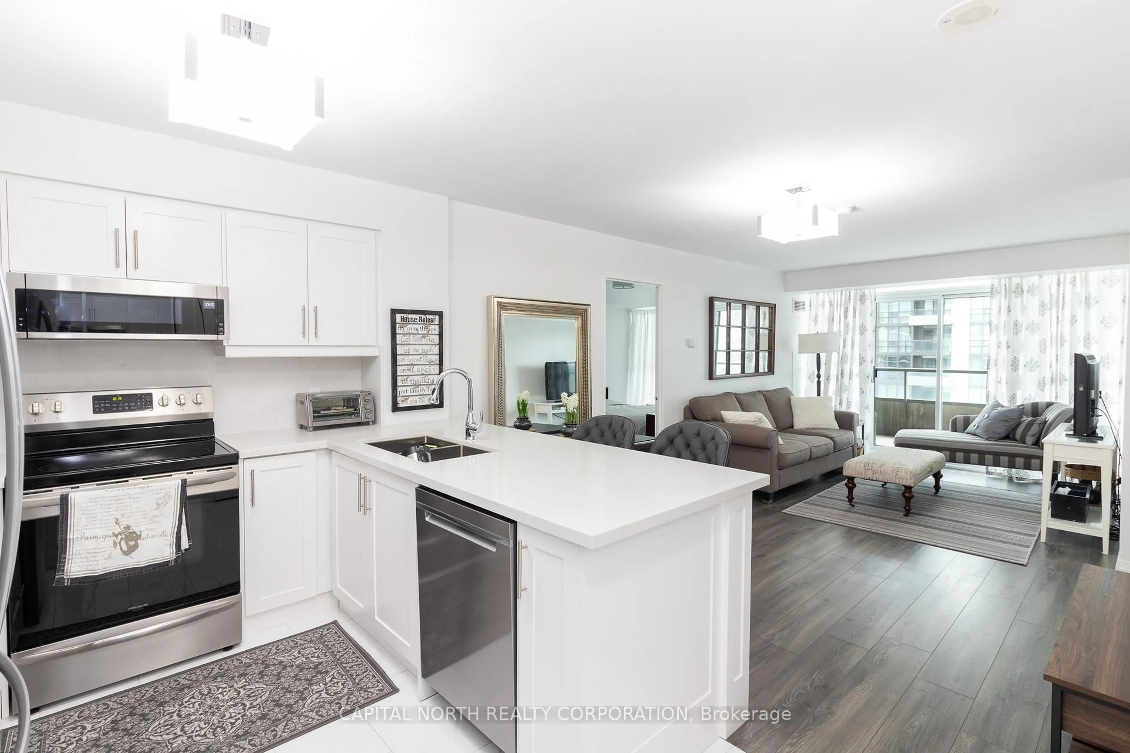 Open concept kitchen, unknown for 23 Hollywood Ave #1007, Toronto Ontario M2N 7L8