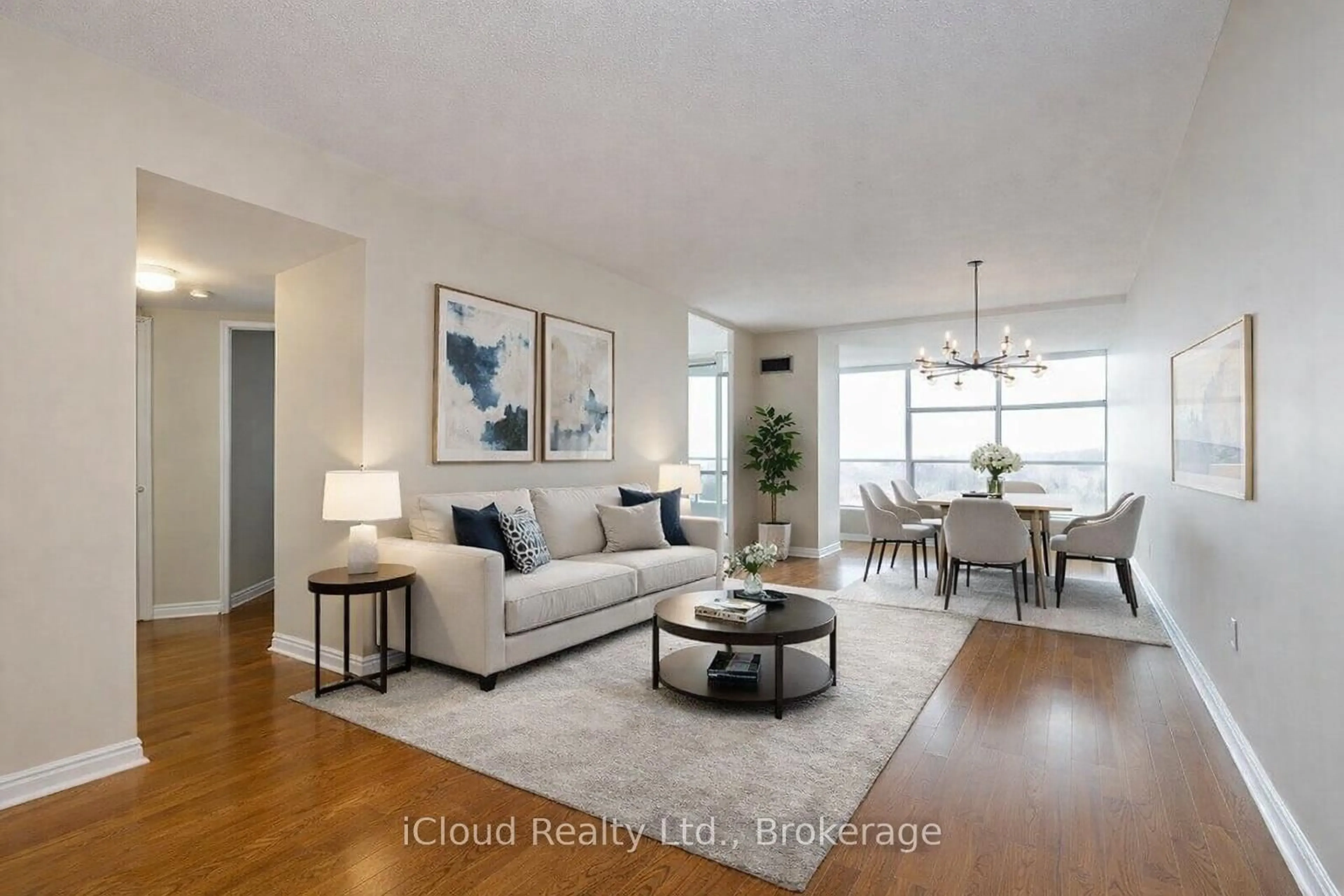 Living room with furniture, wood/laminate floor for 30 Holly St, Toronto Ontario M4S 3C2