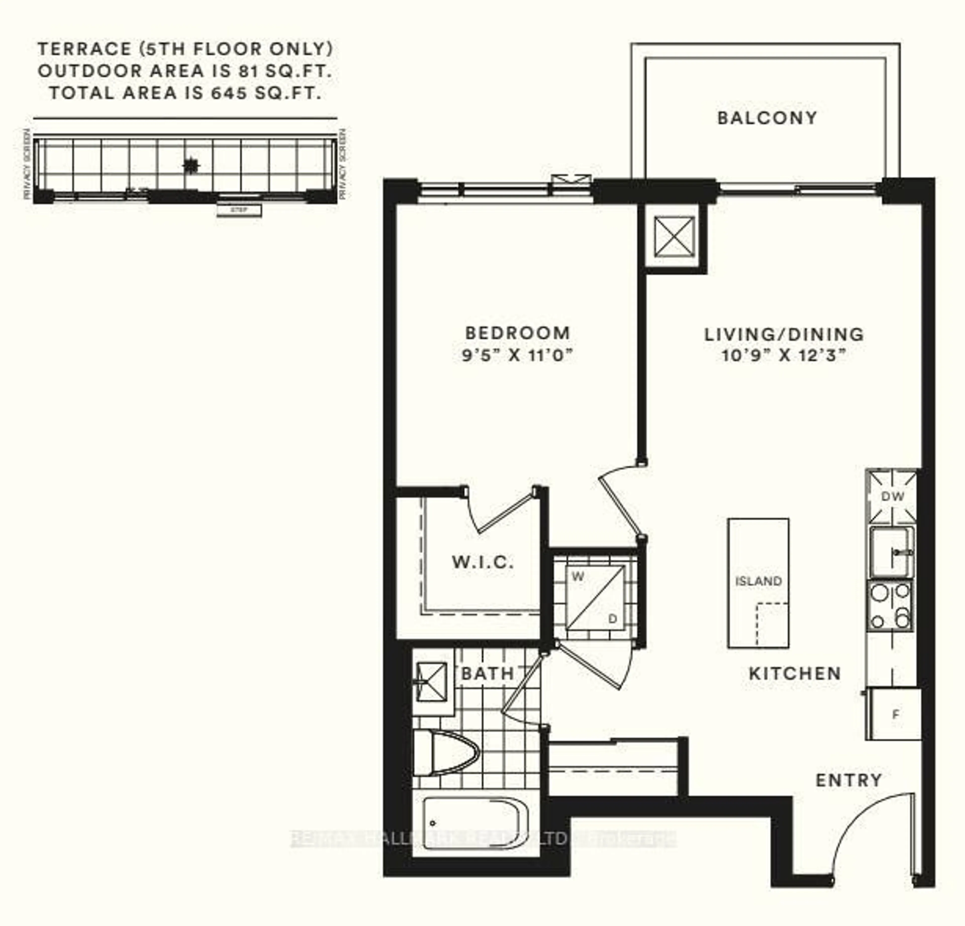 Floor plan for 6 Greenbriar Rd #708, Toronto Ontario M2K 0H6