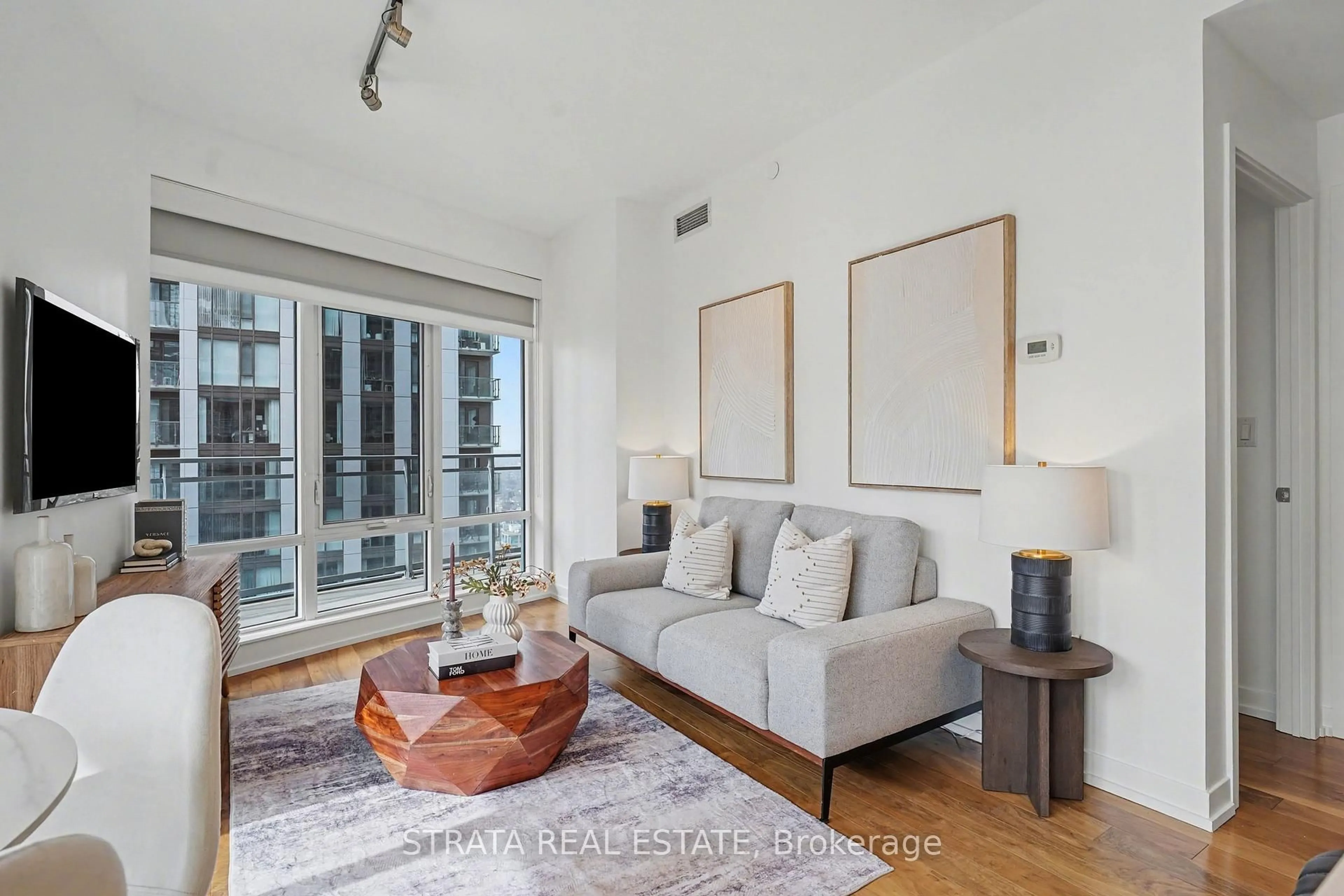 Living room with furniture, unknown for 21 Widmer St #3511, Toronto Ontario M5V 0B8