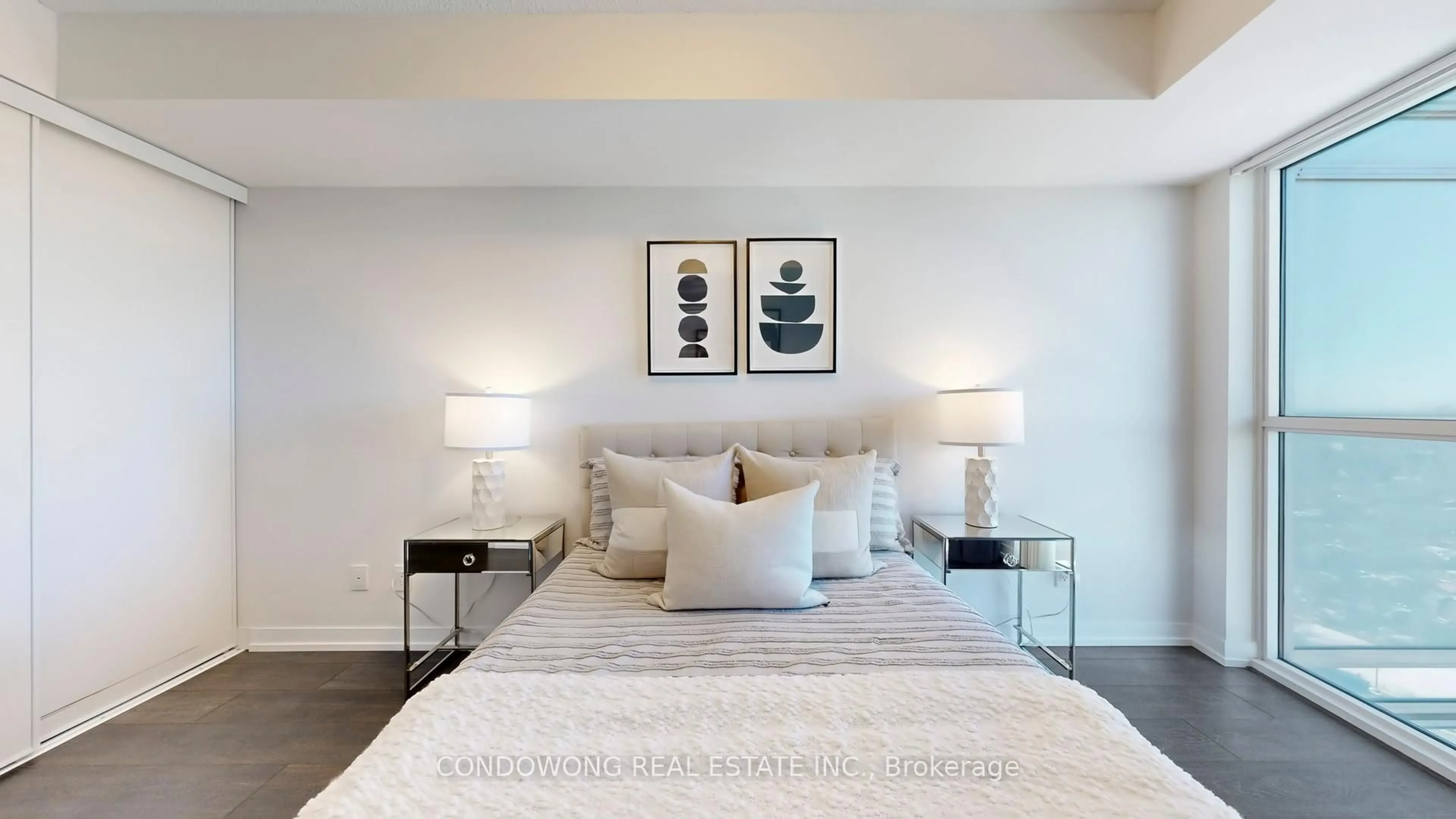 Bedroom with bed, unknown for 125 Redpath Ave #3112, Toronto Ontario M4S 0B5