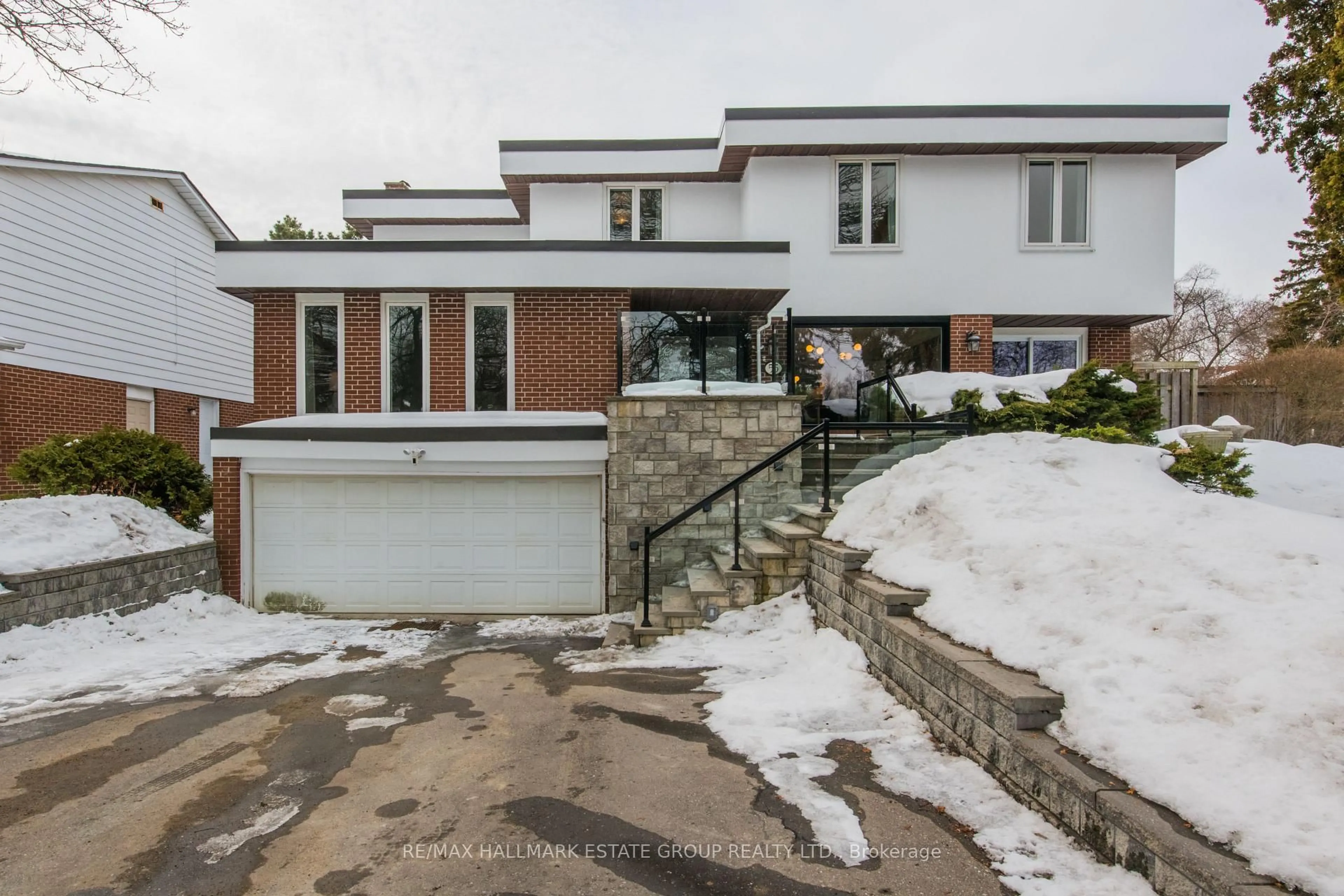 Home with brick exterior material, street for 55 Longwood Dr, Toronto Ontario M3B 1T9