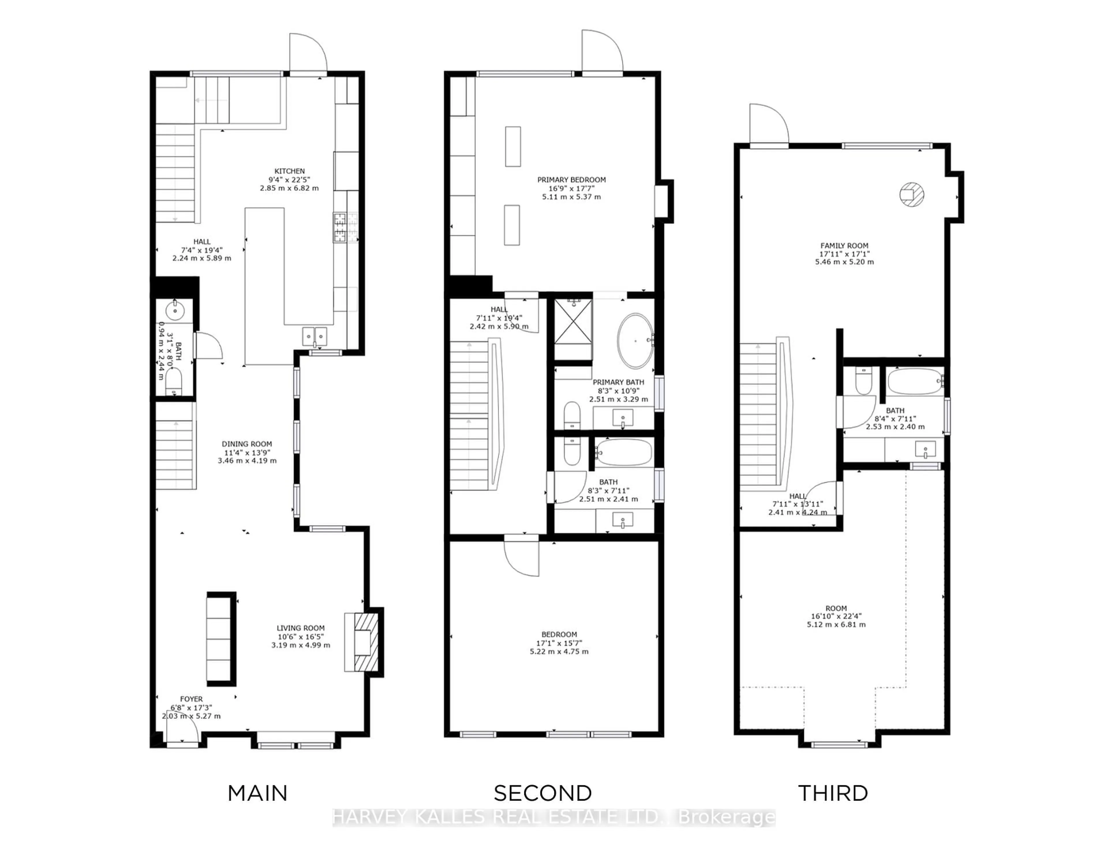 Floor plan for 94B Admiral Rd, Toronto Ontario M5R 2L6