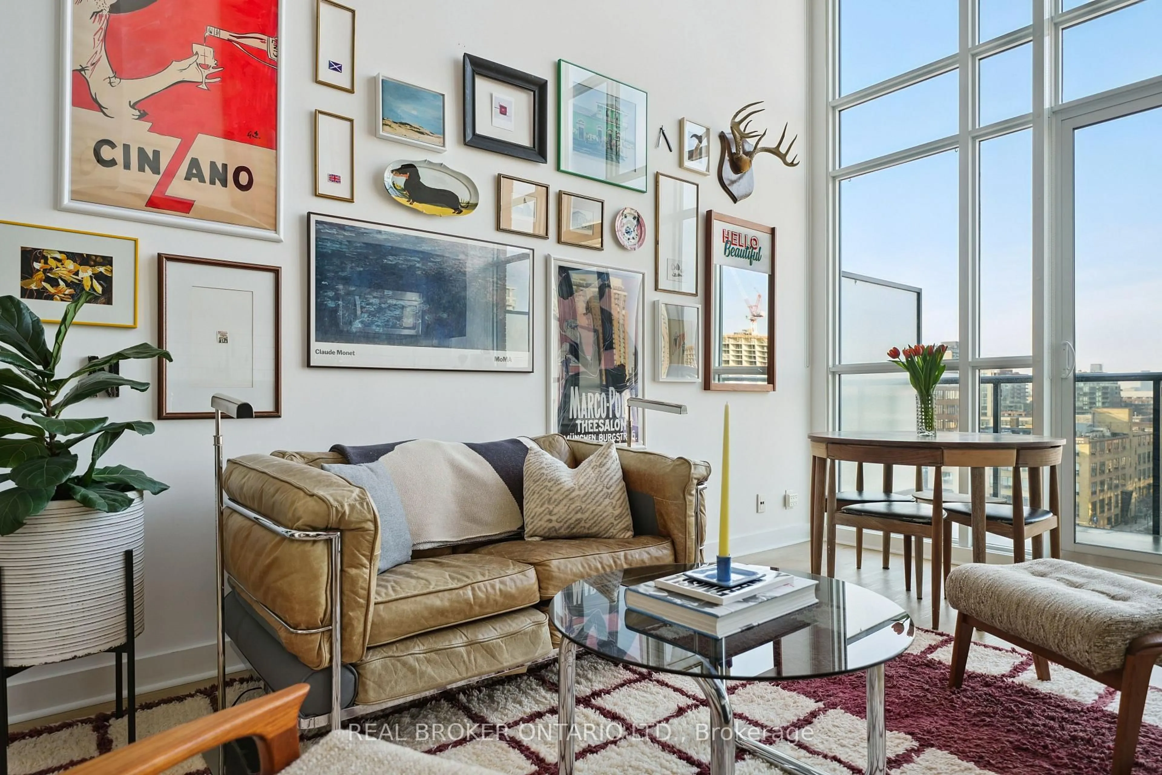 Living room with furniture, unknown for 5 Hanna Ave #714, Toronto Ontario M6K 0B3