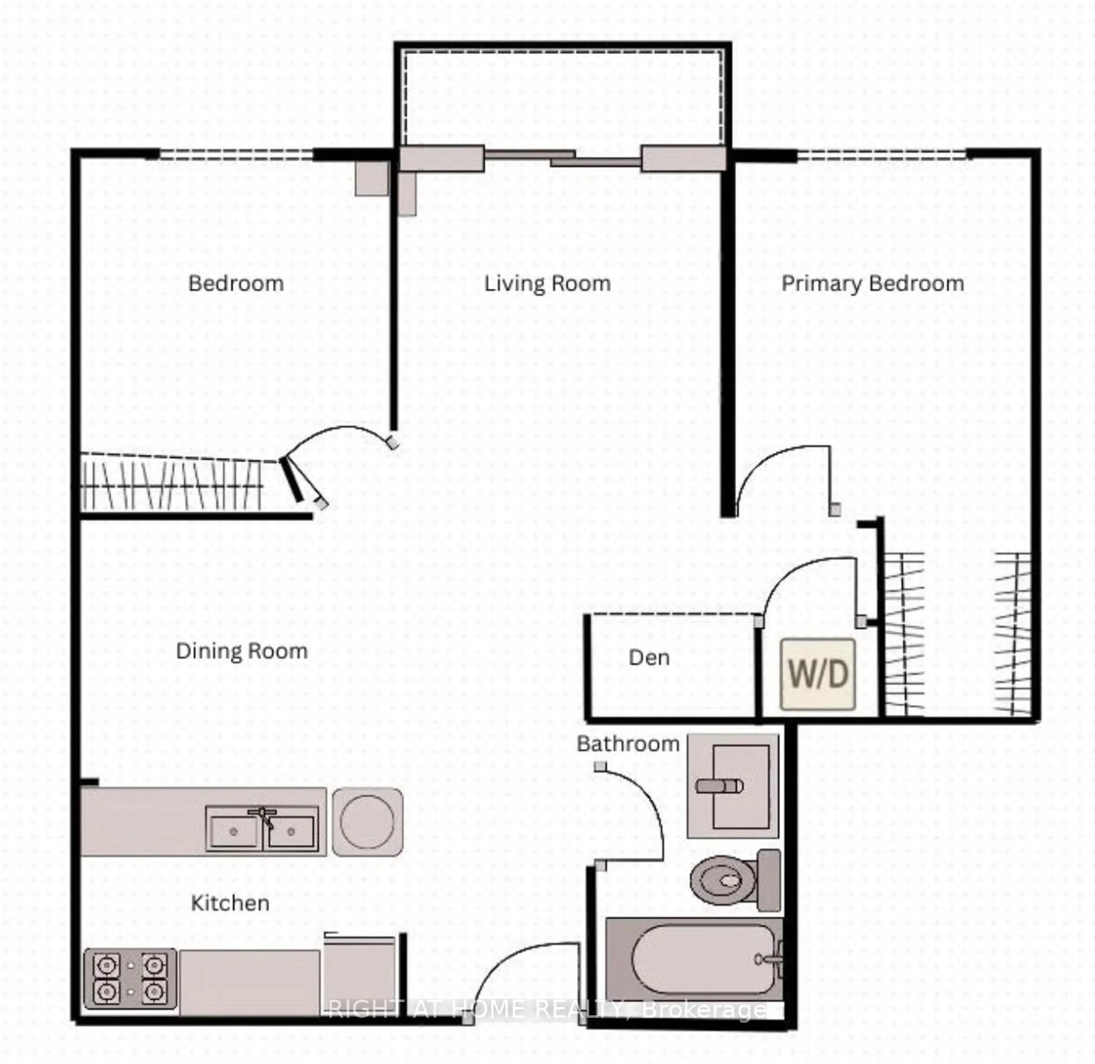 Floor plan for 650 Lawrence Ave #622, Toronto Ontario M6A 3E8