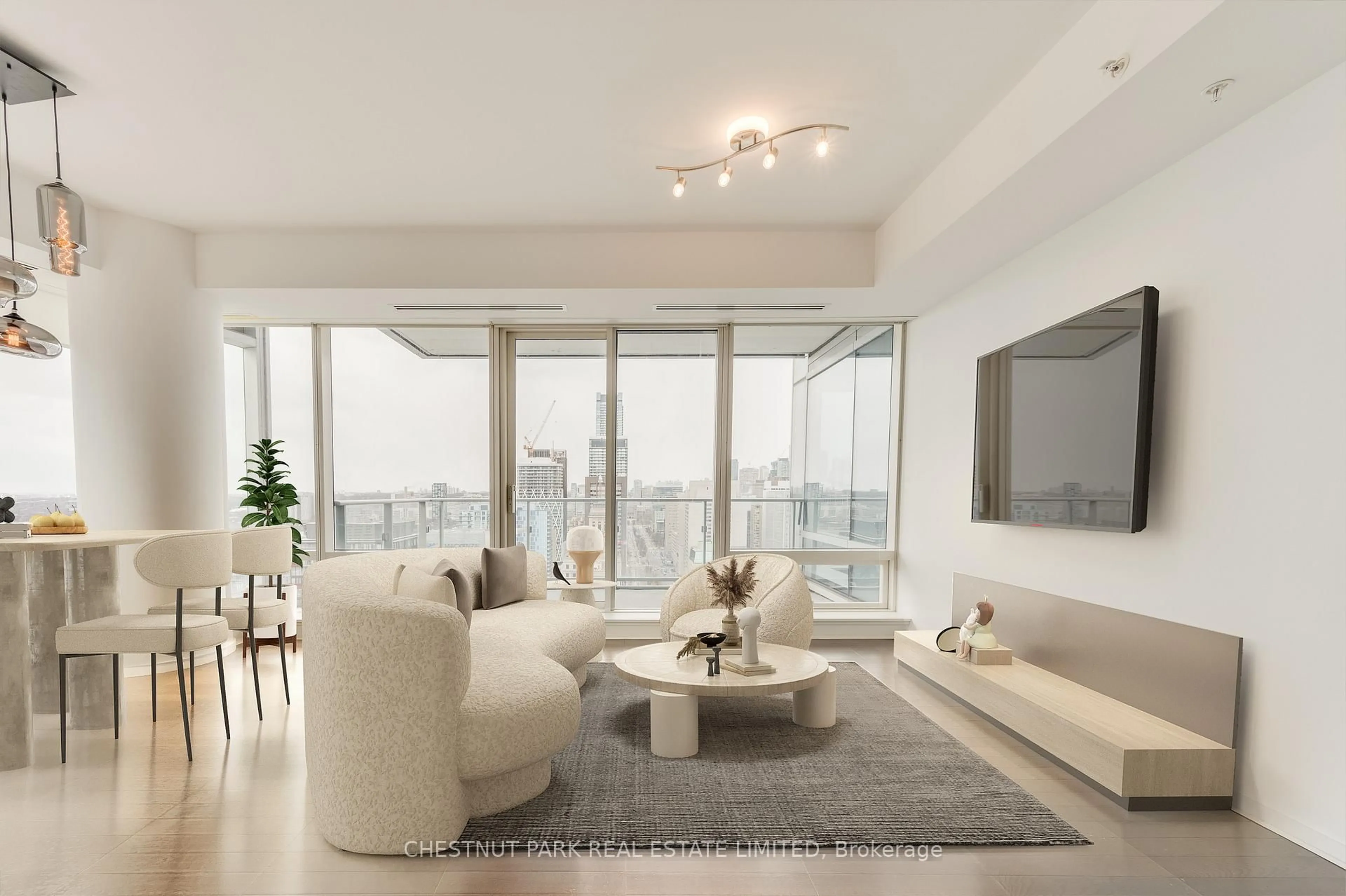 Living room with furniture, unknown for 180 University Ave #3205, Toronto Ontario M5H 0A2