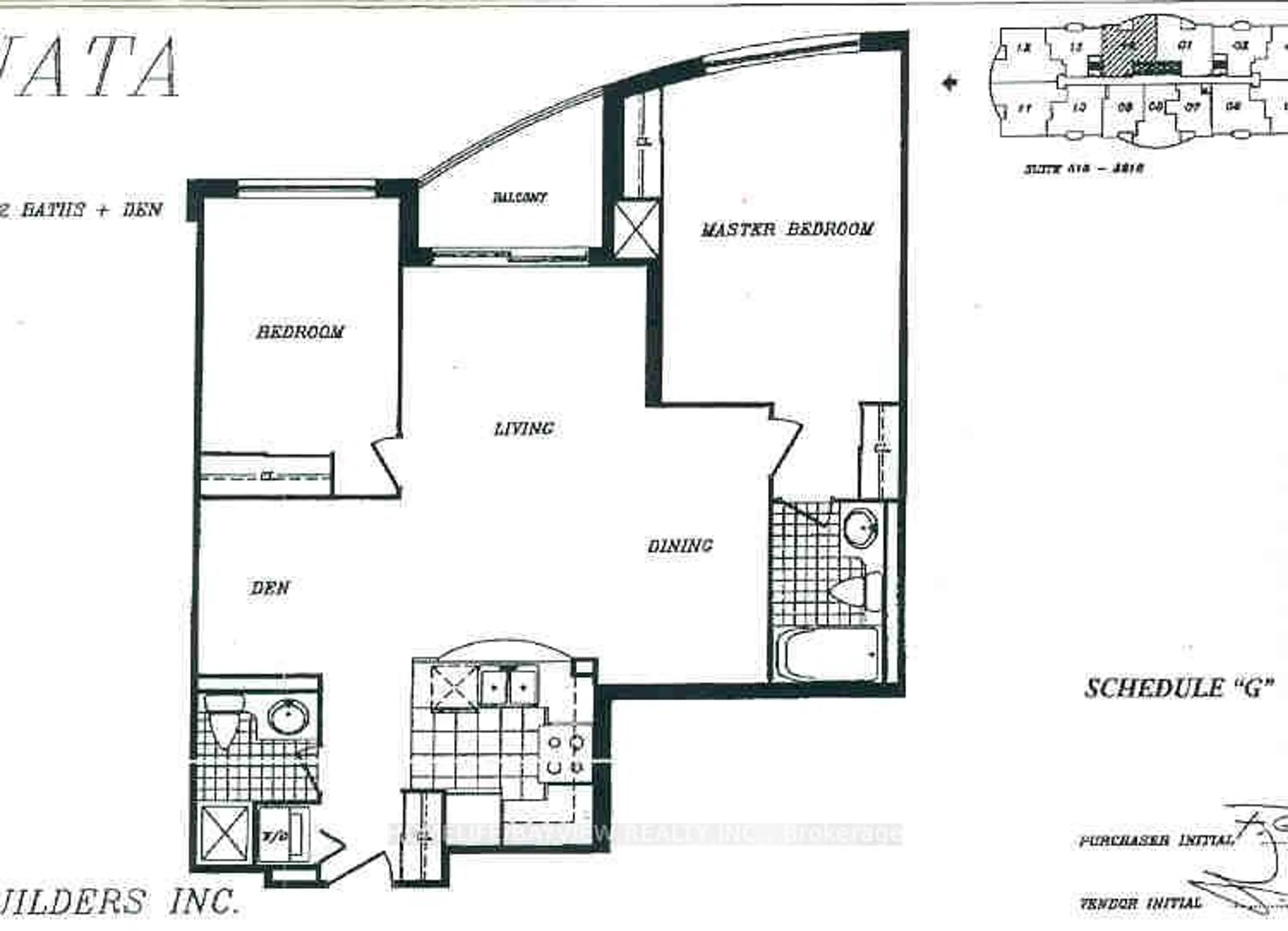Floor plan for 7 Lorraine Dr #1816, Toronto Ontario M2N 7H2