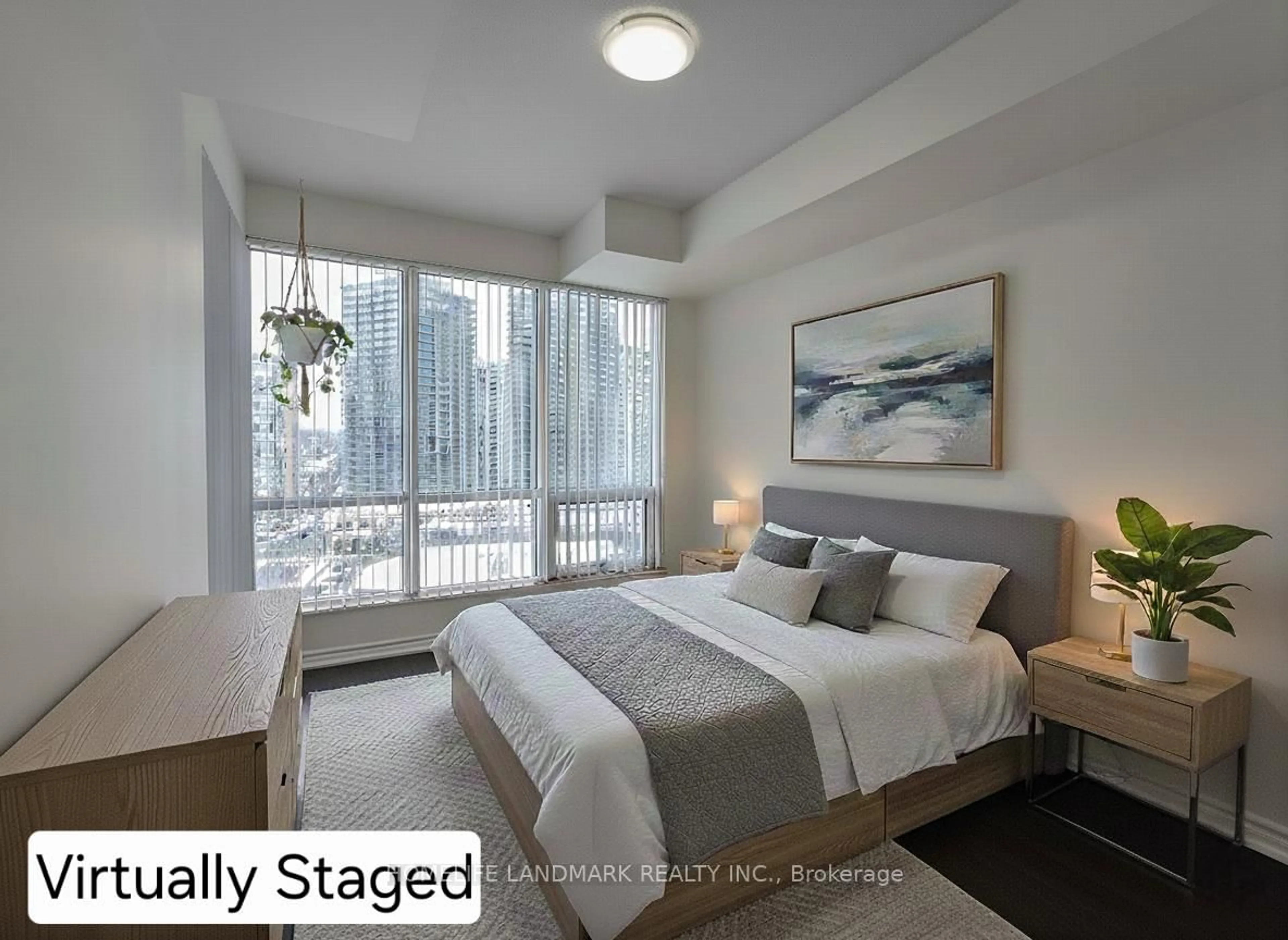 Bedroom with bed, unknown for 18 Holmes Ave #907, Toronto Ontario M2N 0E1