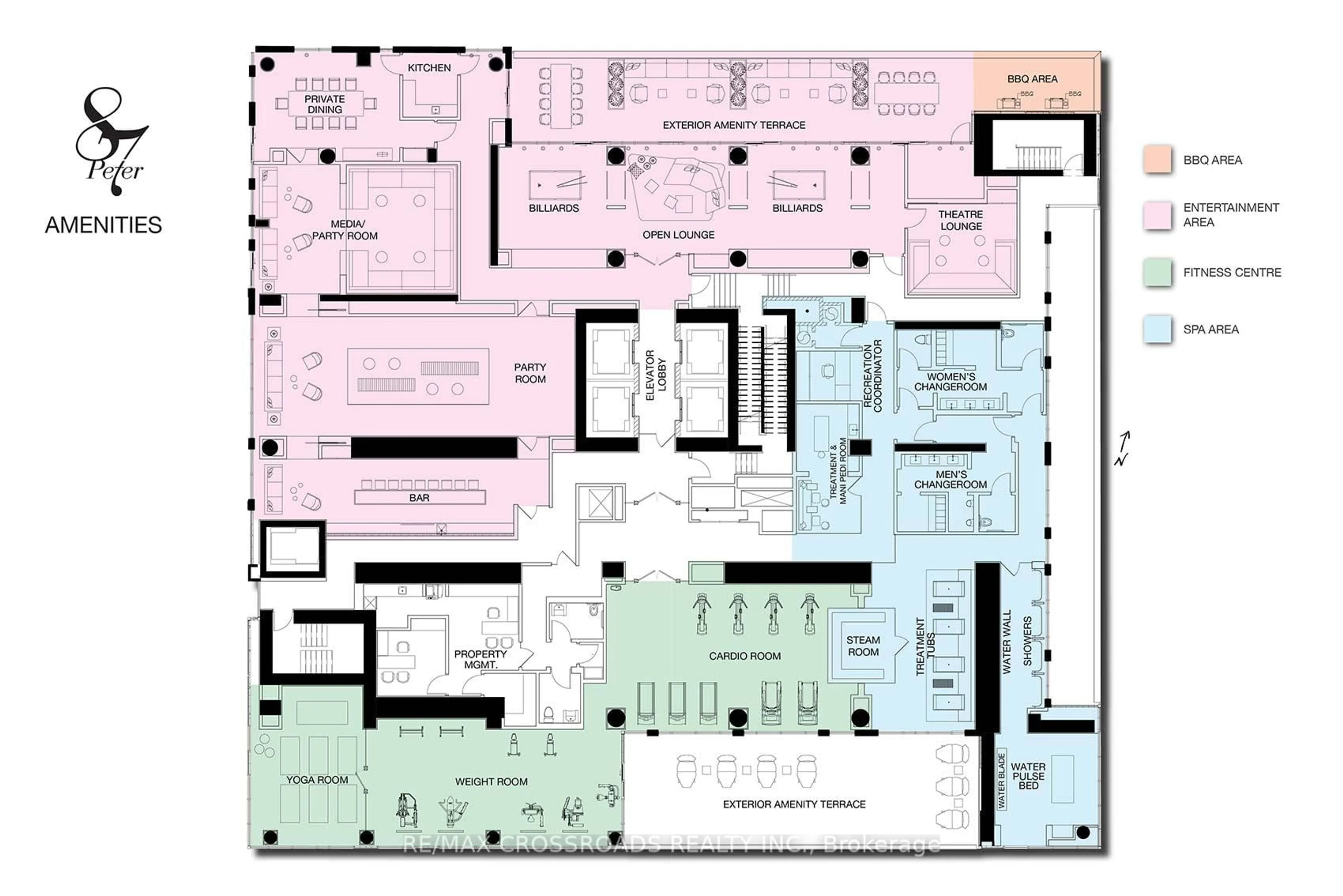 Floor plan for 87 Peter St #4515, Toronto Ontario M5V 0V1
