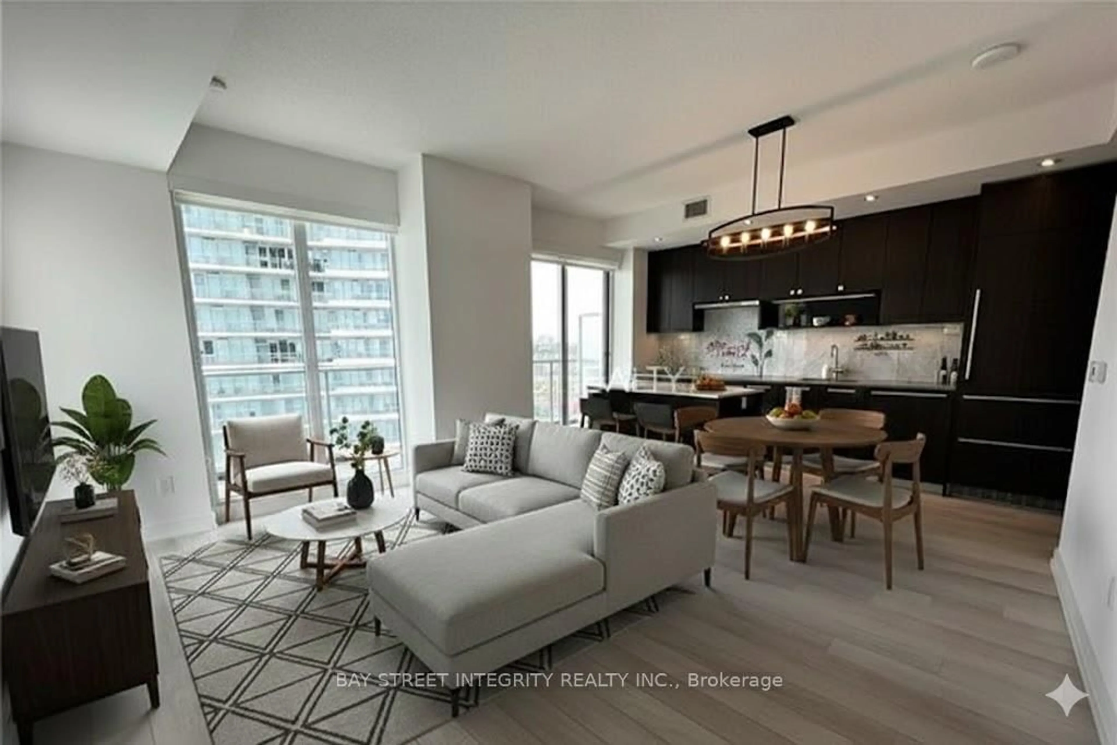 Living room with furniture, unknown for 117 McMahon Dr #303, Toronto Ontario M2K 0E4