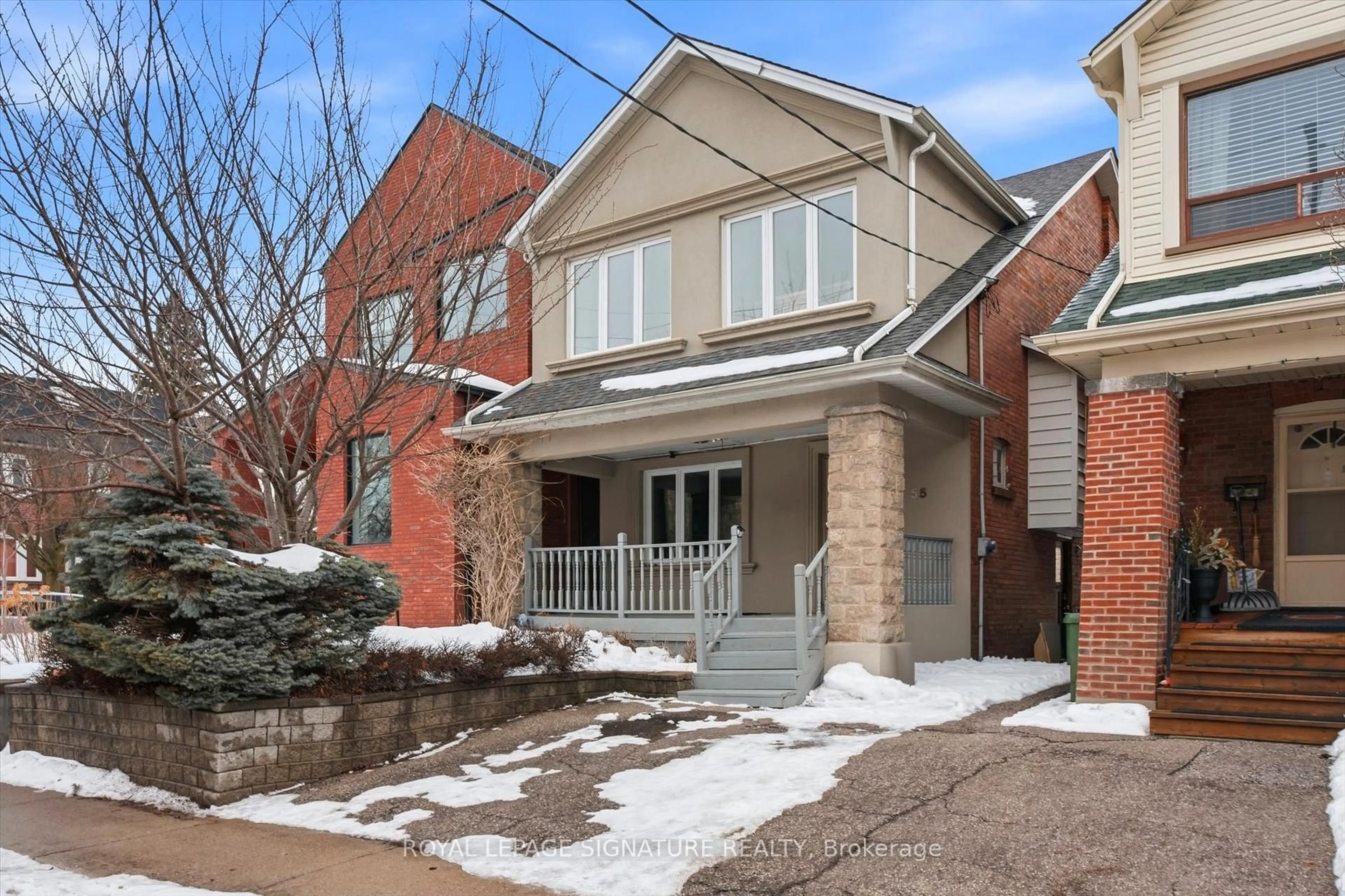 Home with brick exterior material, street for 55 Atlas Ave, Toronto Ontario M6C 3P1