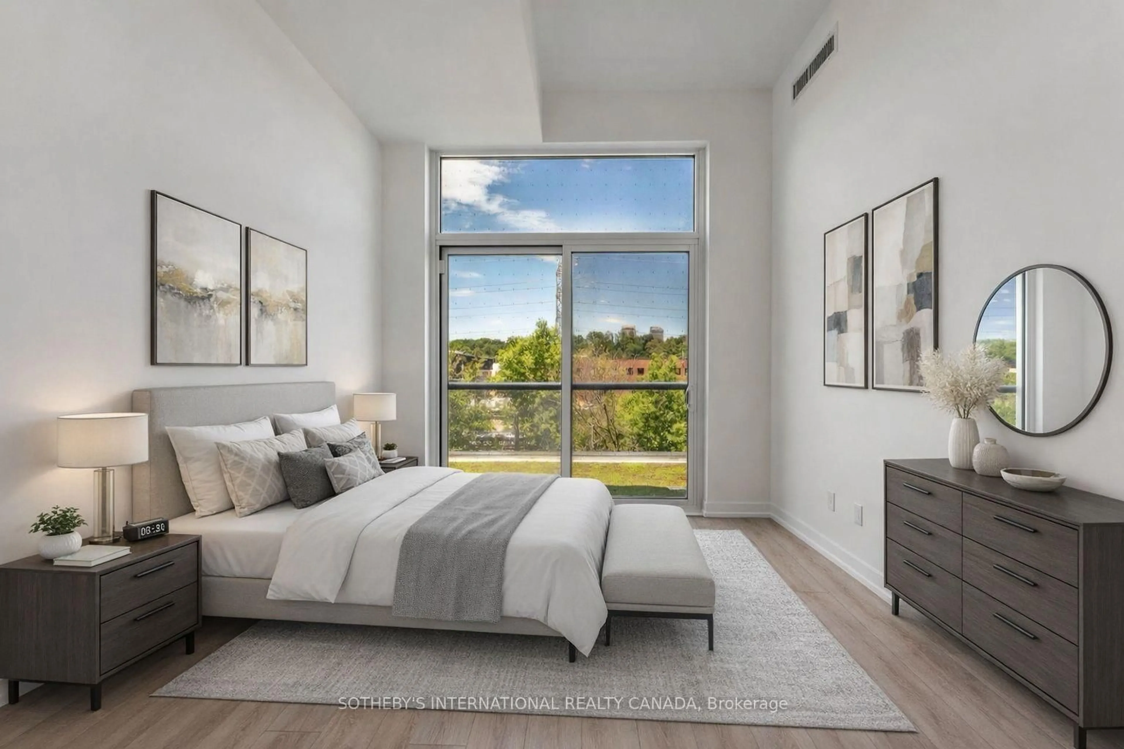 Bedroom with bed, unknown for 500 Dupont St #310, Toronto Ontario M6G 1Y7