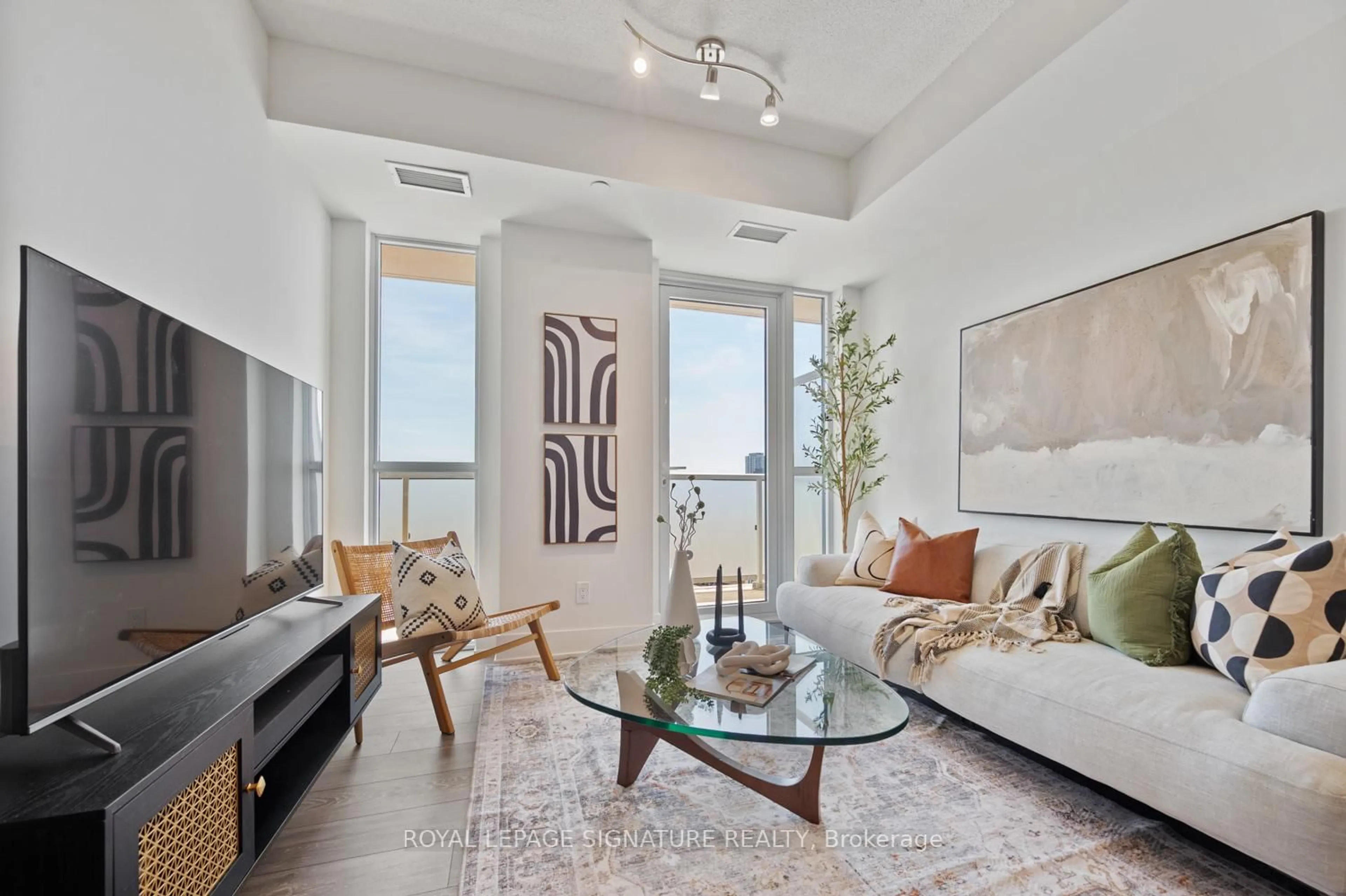 Living room with furniture, unknown for 188 Fairview Mall Dr #1611, Toronto Ontario M2J 0H7