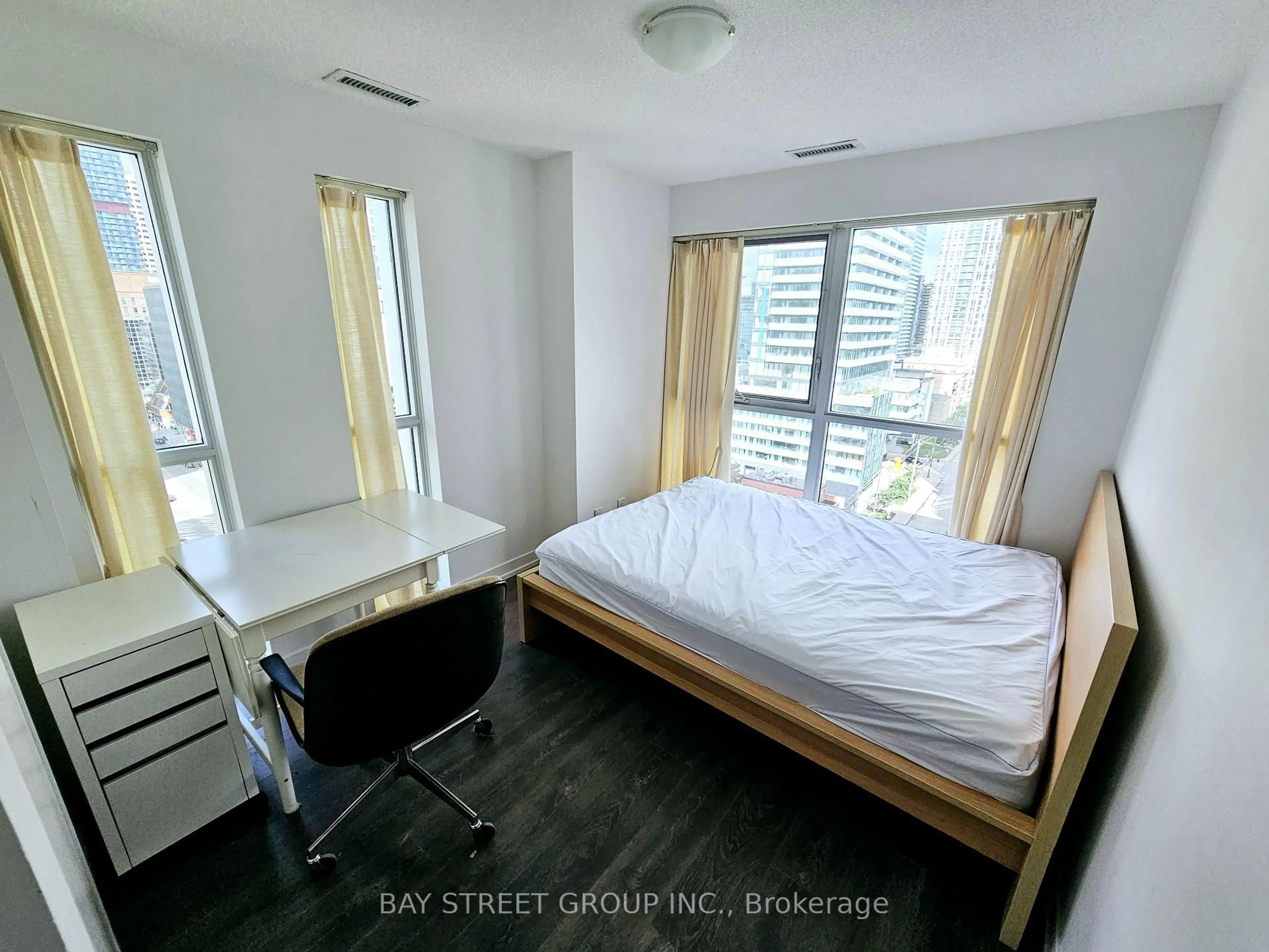 Bedroom with bed, unknown for 125 Redpath Ave #1205, Toronto Ontario M4S 0B5