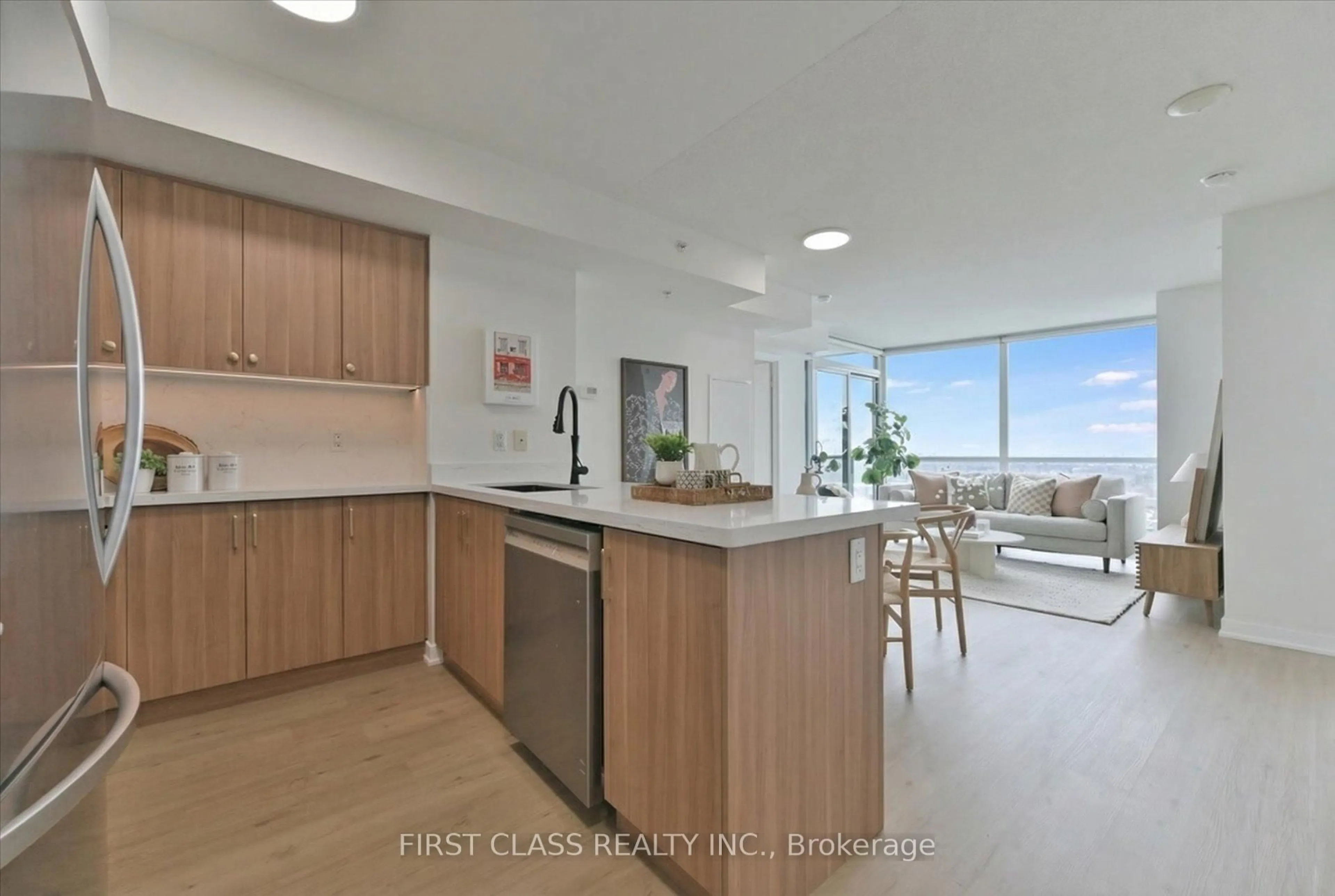 Open concept kitchen, unknown for 5740 Yonge St #1902, Toronto Ontario M2M 0B1