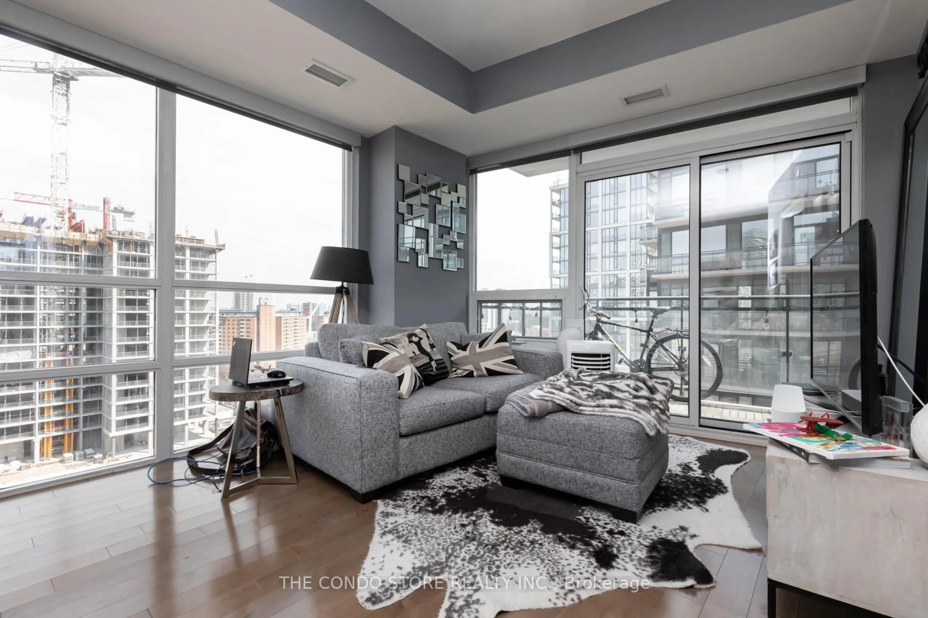 Living room with furniture, unknown for 460 Adelaide St #2006, Toronto Ontario M5A 0E7