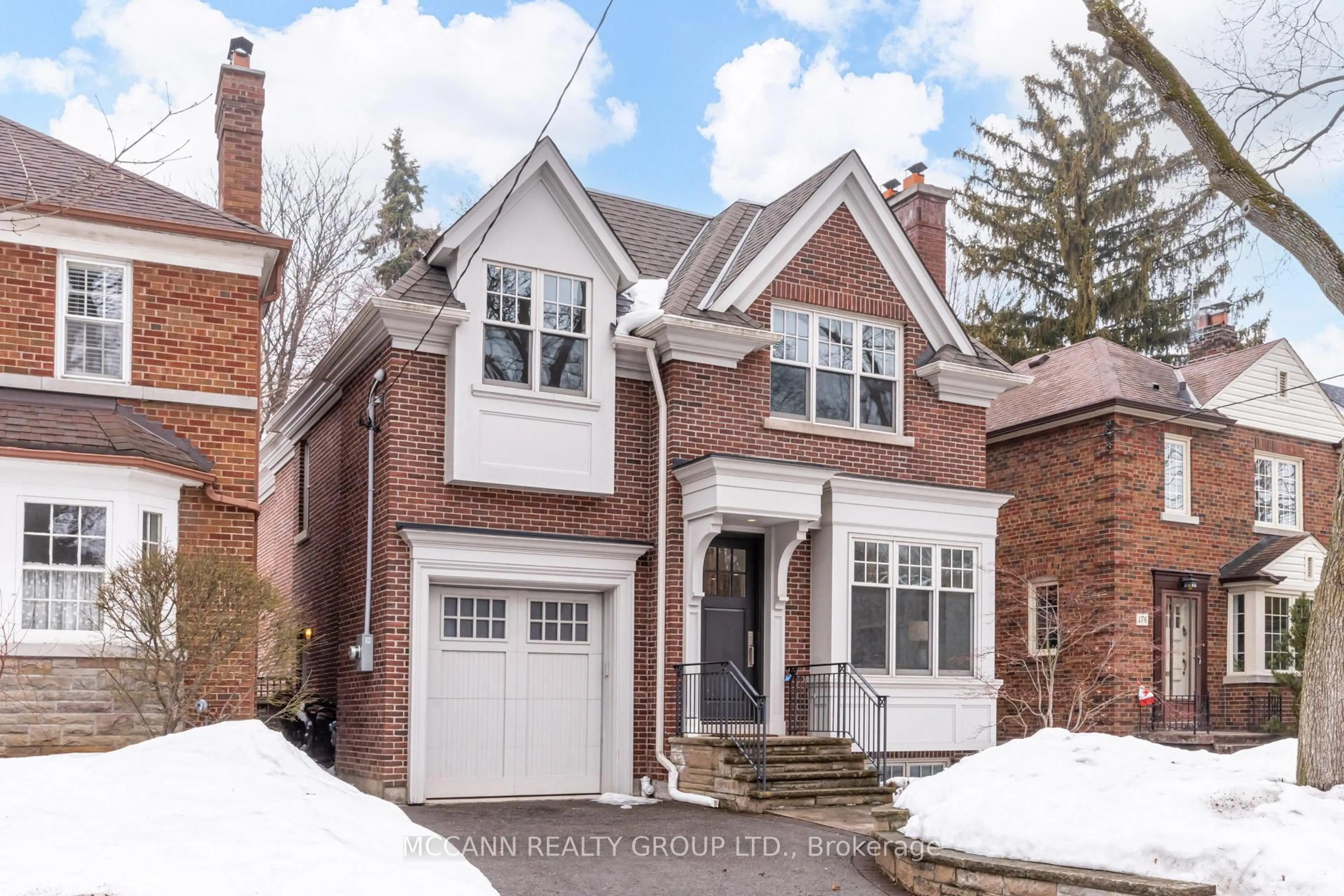 Home with brick exterior material, street for 172 Hanna Rd, Toronto Ontario M4G 3N8
