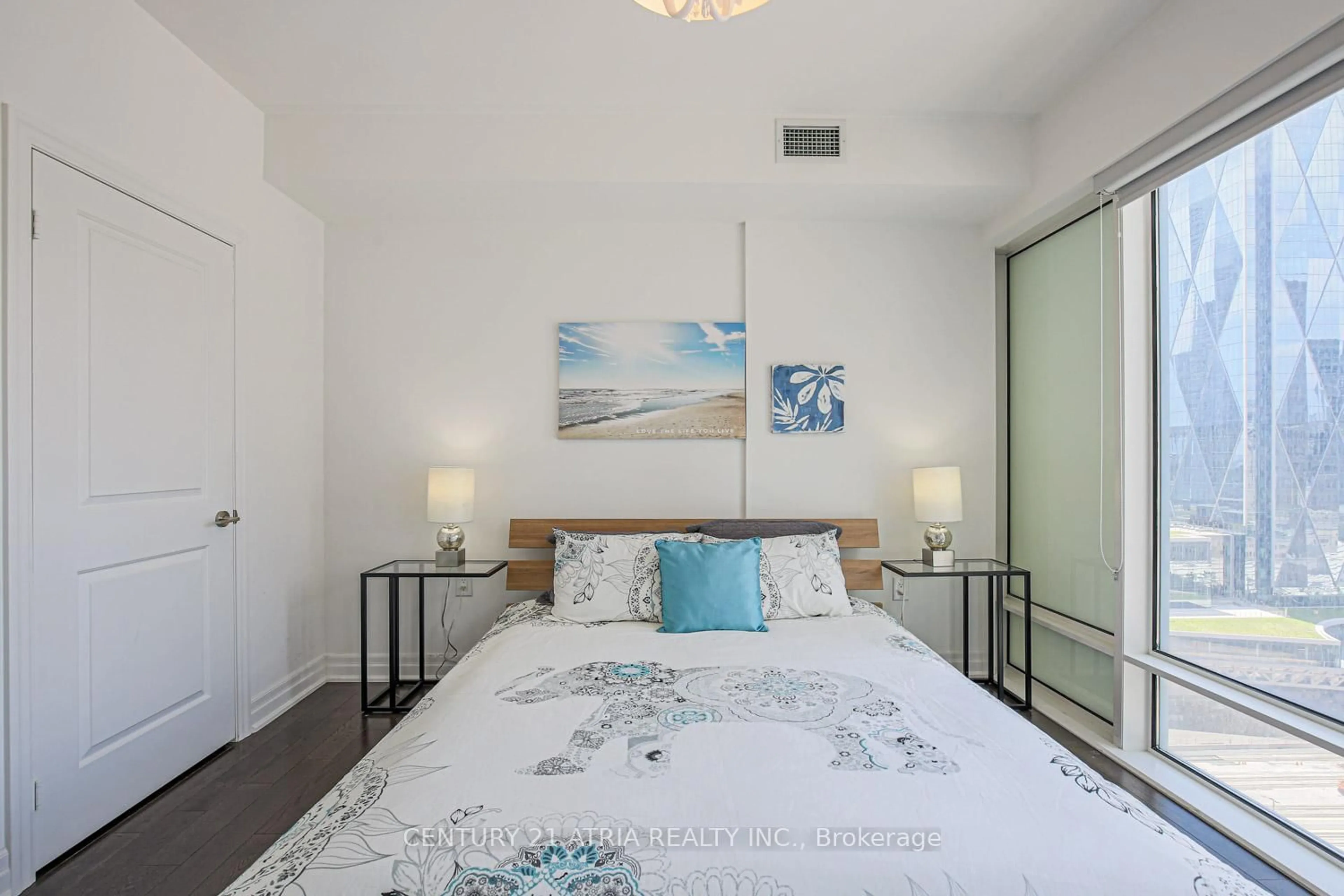 Bedroom with bed, unknown for 8 The Esplanade Ave #2002, Toronto Ontario M5E 0A6