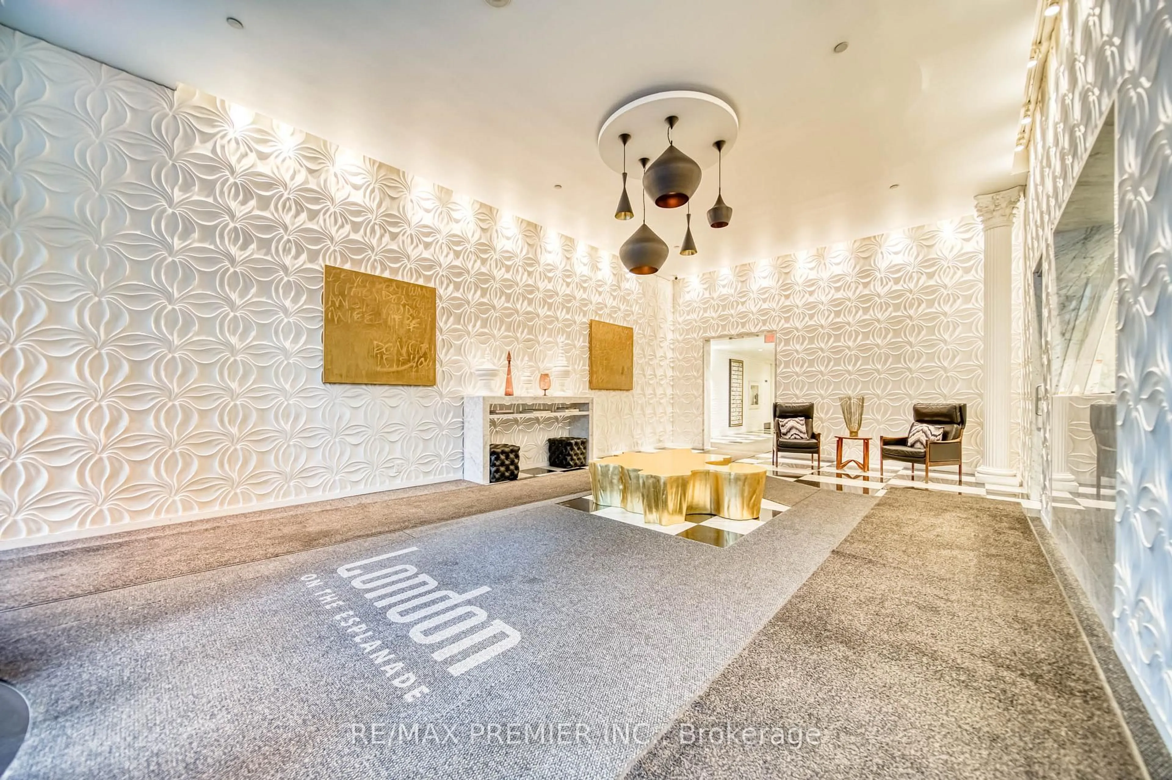 Lobby for 1 Scott St #1404, Toronto Ontario M5E 1A1