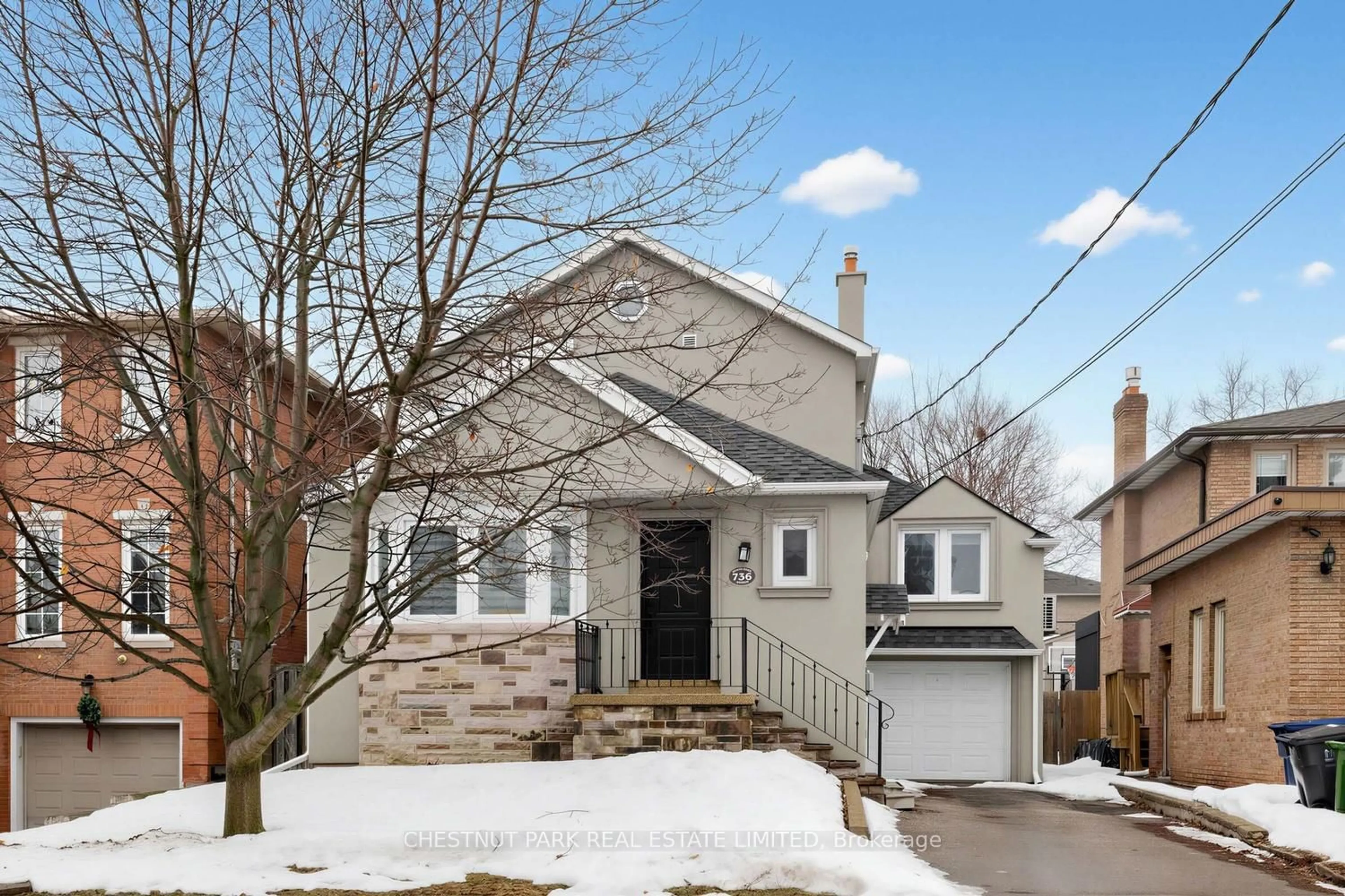 Home with brick exterior material, street for 736 Glencairn Ave, Toronto Ontario M6B 2A1