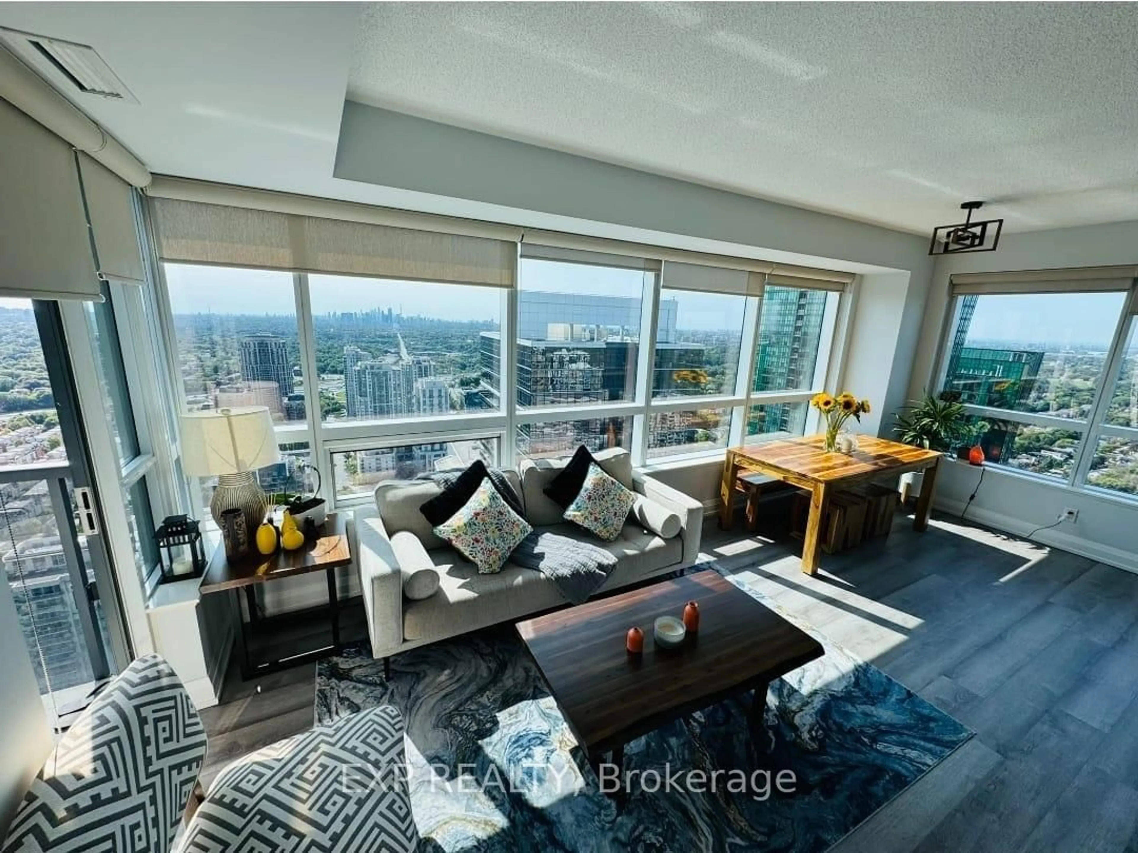 Living room with furniture, unknown for 5 Sheppard Ave #3817, Toronto Ontario M2N 0G4