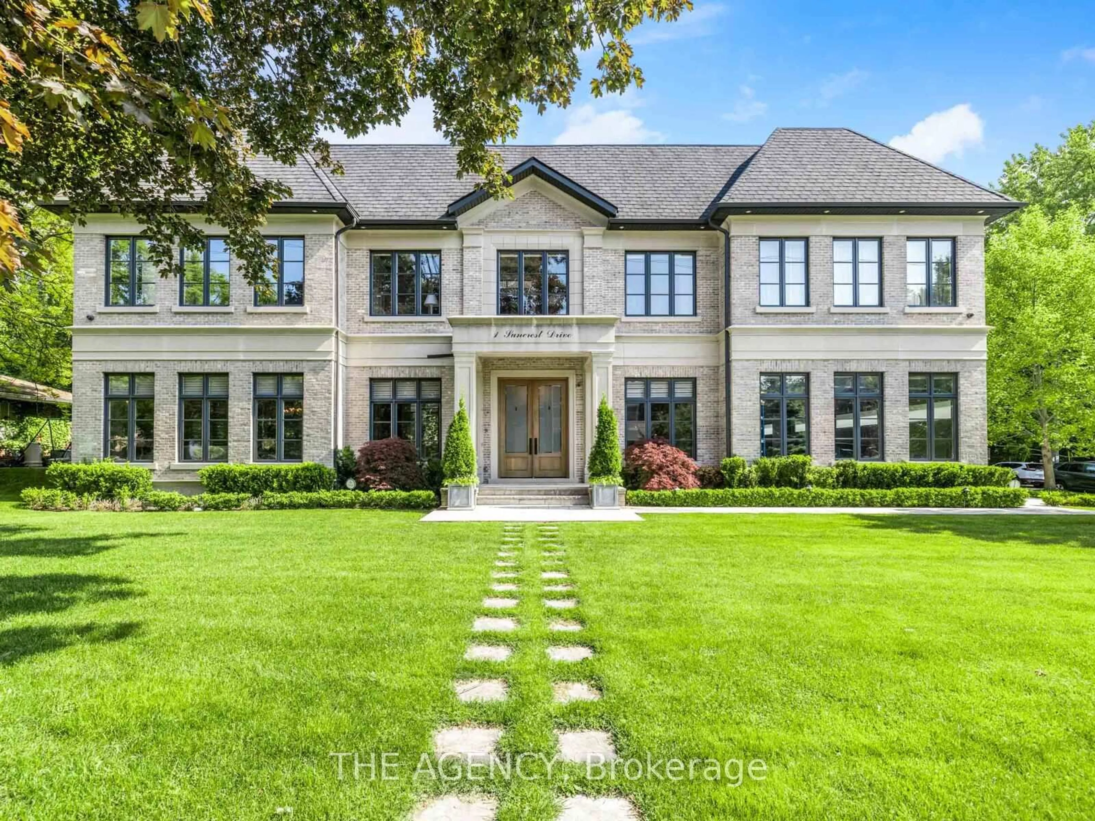 Home with brick exterior material, street for 1 Suncrest Dr, Toronto Ontario M3C 2L1